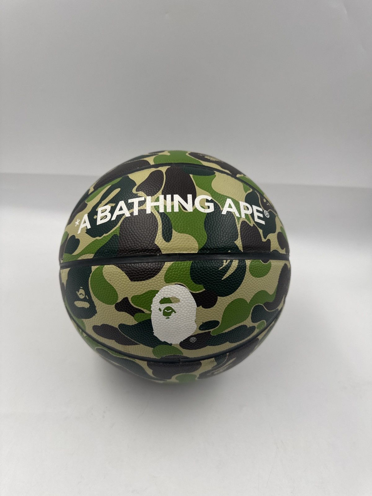 バスケットボール A BATHING APE - Bape Spalding Basketball BAPE ABC Camo Basketball Green - FW21 - US