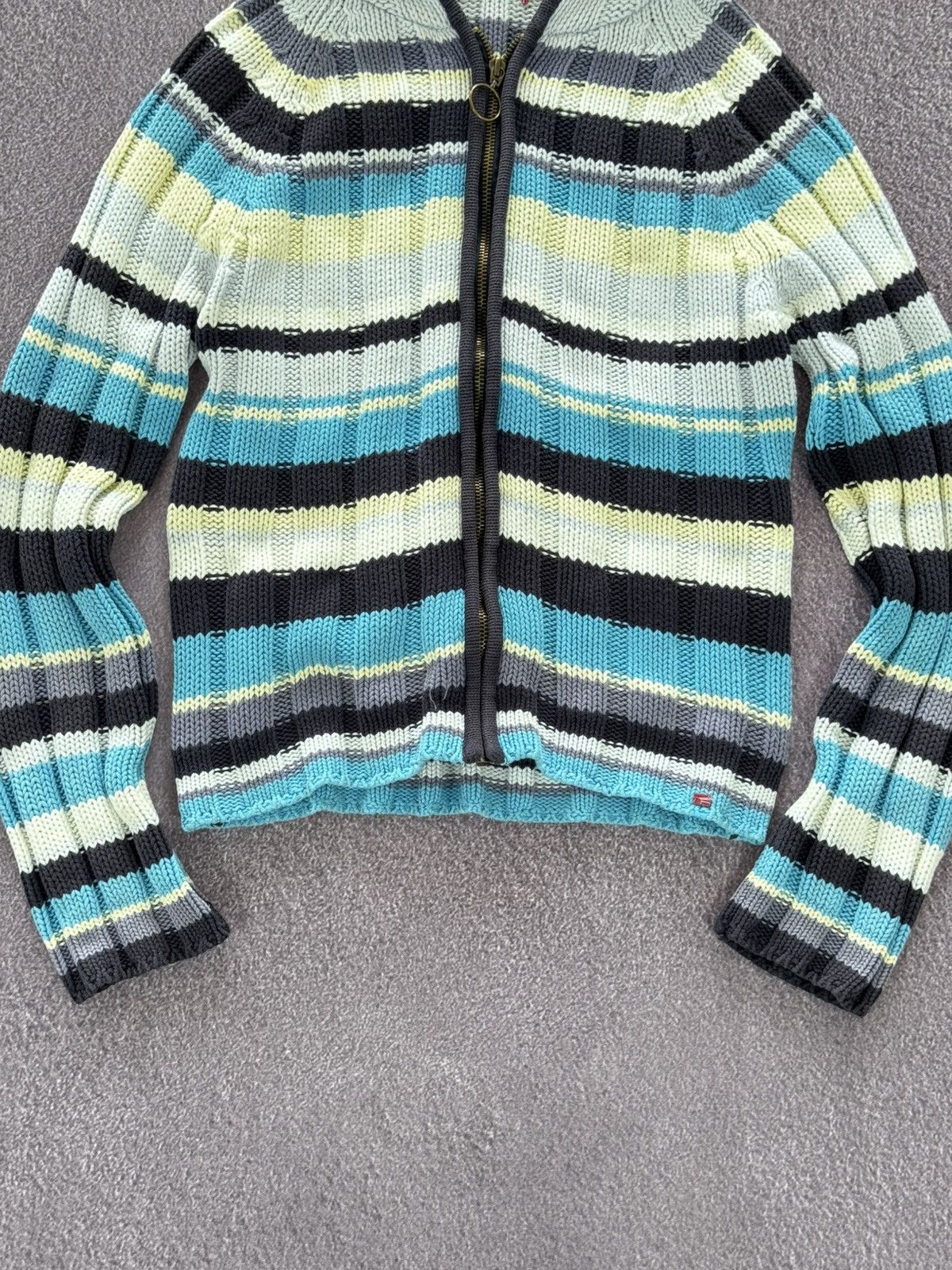 Japanese Brand Japanese Brand Y2K Knitting Zip-Up Hoodie Size M / US 6-8 / IT 42-44 - 3 Thumbnail