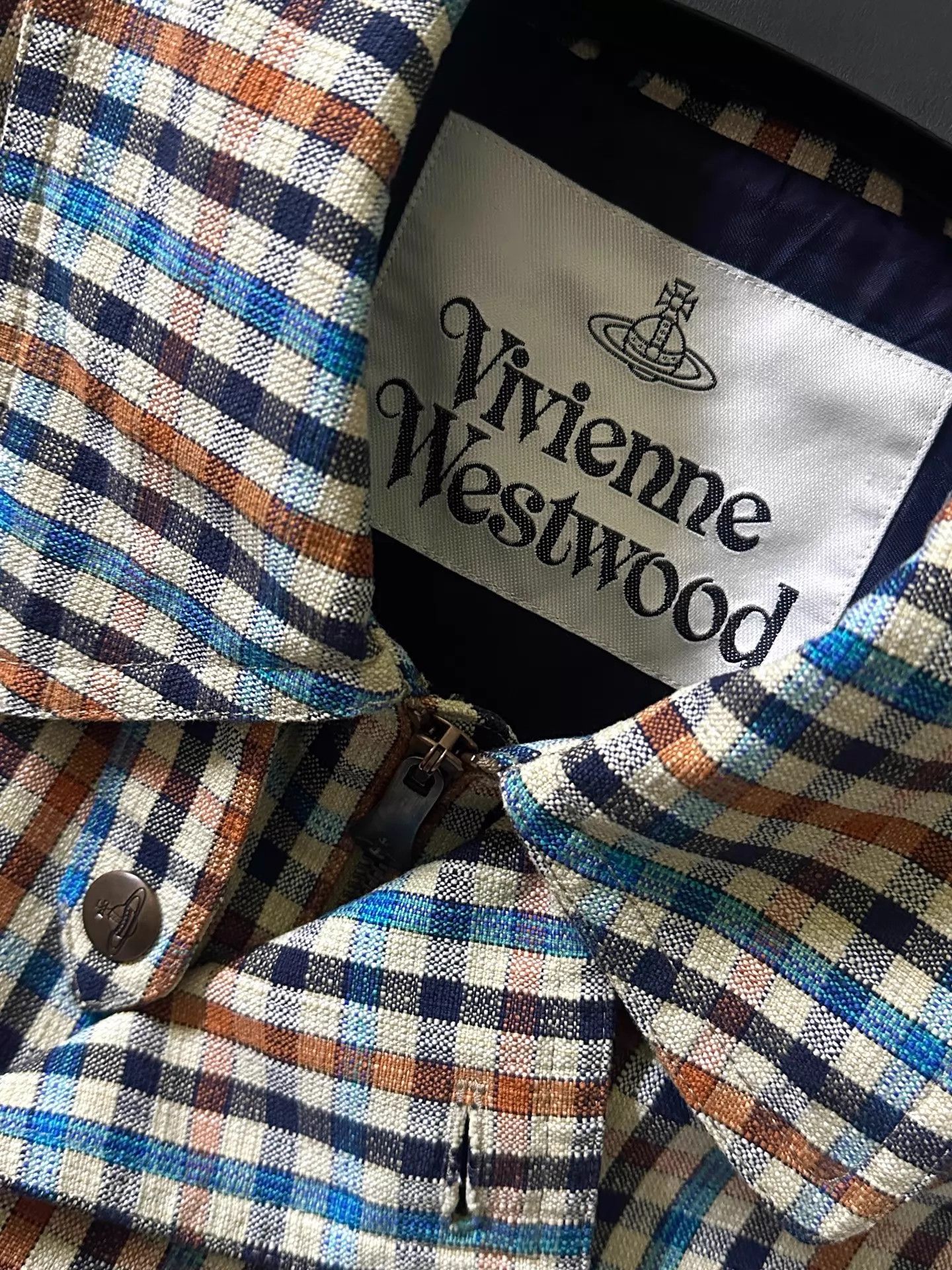 Vivienne Westwood Vivienne Westwood 2019SS Tartan Asymmetric Zip Jacket Size US L / EU 52-54 / 3 - 5 Thumbnail