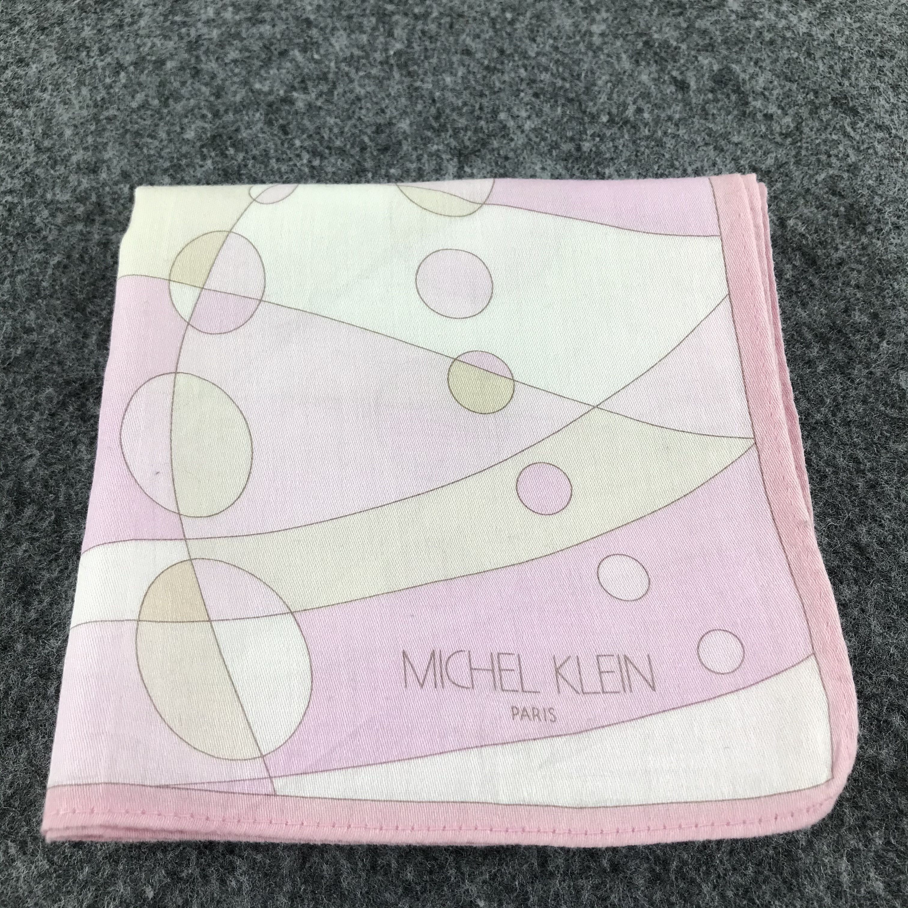 Michel Klein × Vintage Michel Klein Abstract Handkerchief Bandana SCT061 Size ONE SIZE - 6 Thumbnail