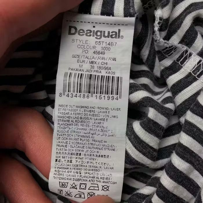 Desigual Mens T Shirt Desigual Size M Short Sleeve Size US M / EU 48-50 / 2 - 4 Thumbnail