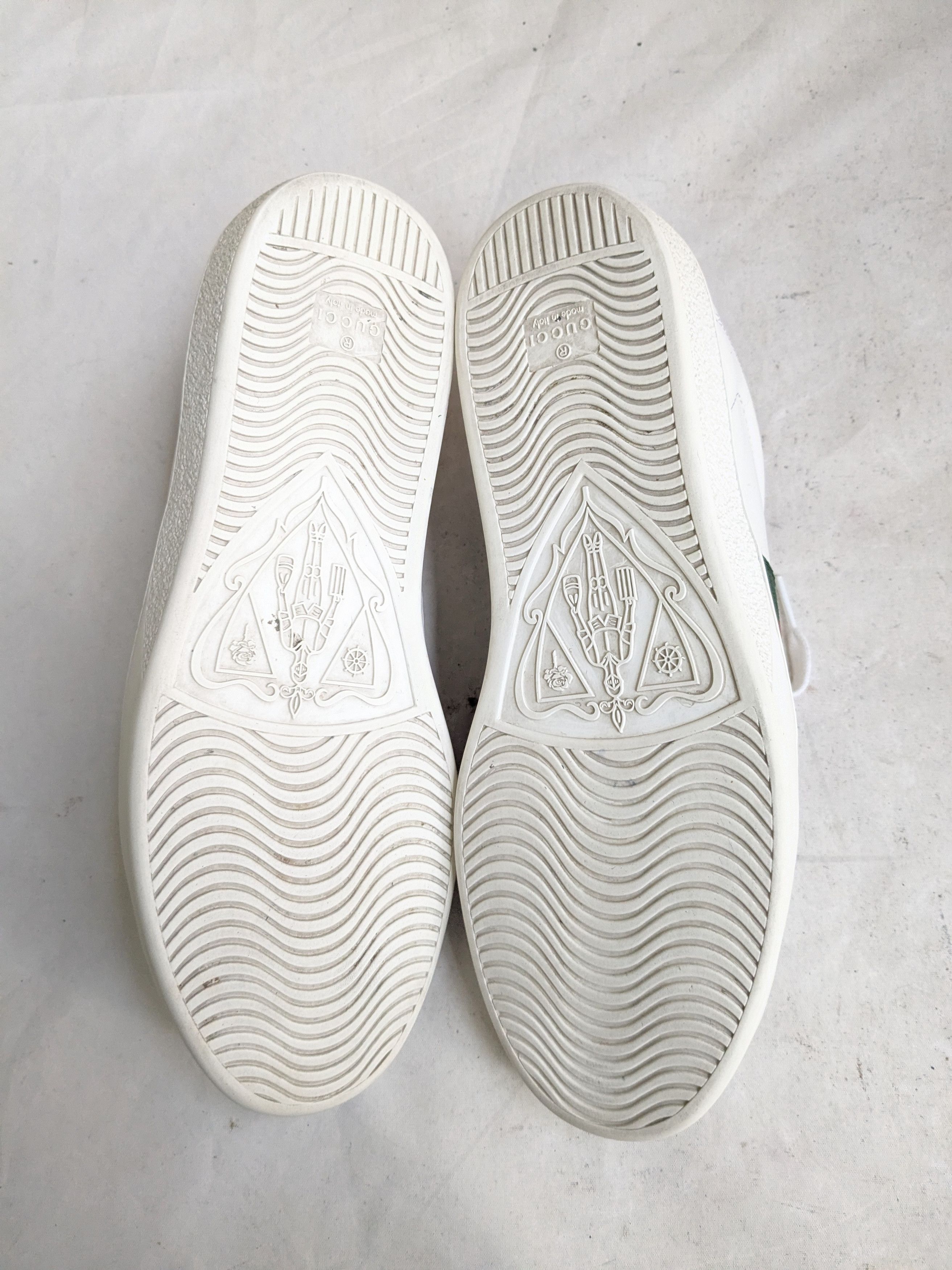 Gucci Gucci Ace Sneakers Bee White 9.5 Low Tops Size US 9.5 / EU 42-43 - 11 Thumbnail