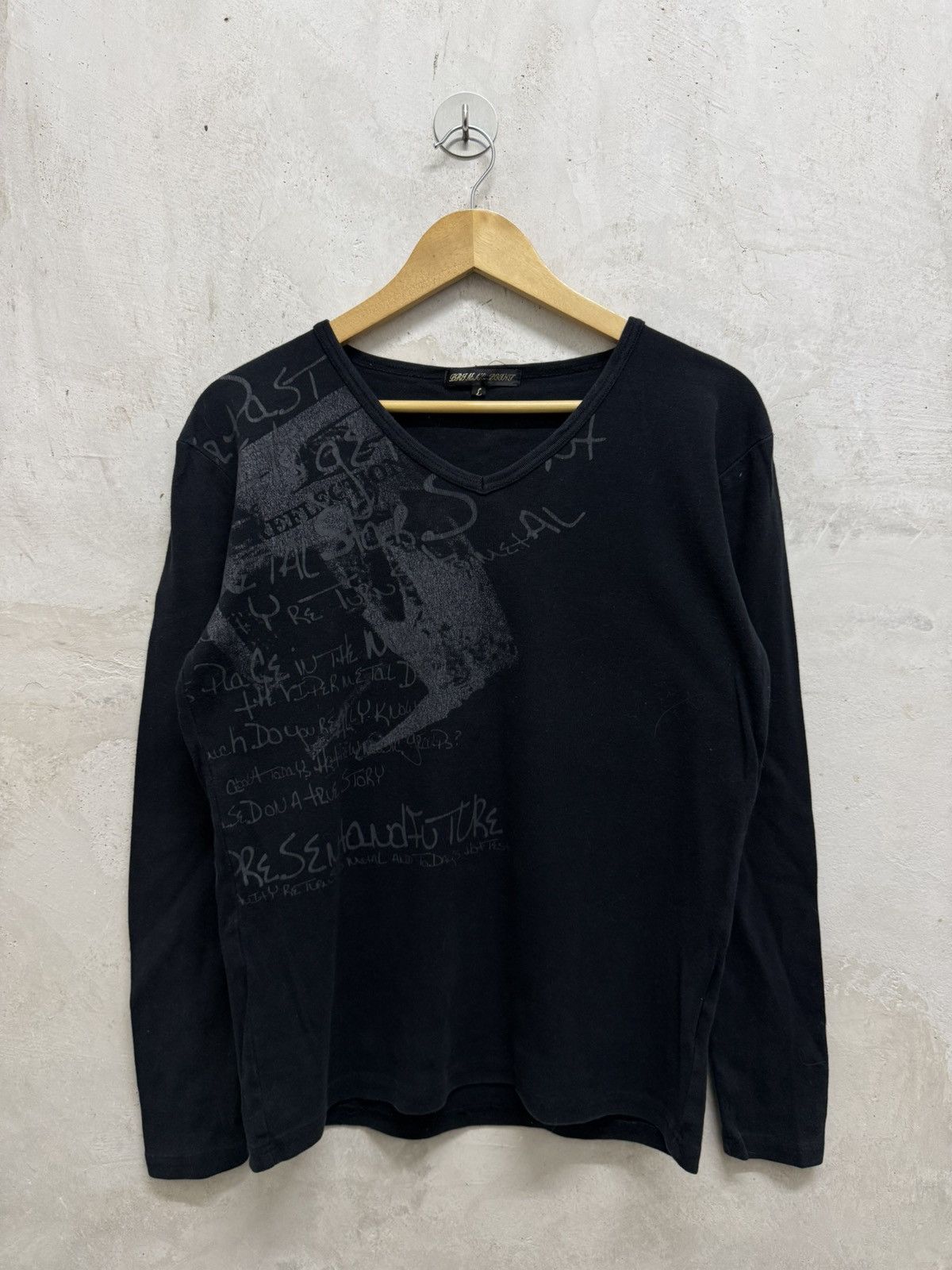 If Six Was Nine Dark Poem Cyber Gothic Grunge LS Tees Size US L / EU 52-54 / 3 - 1 Thumbnail