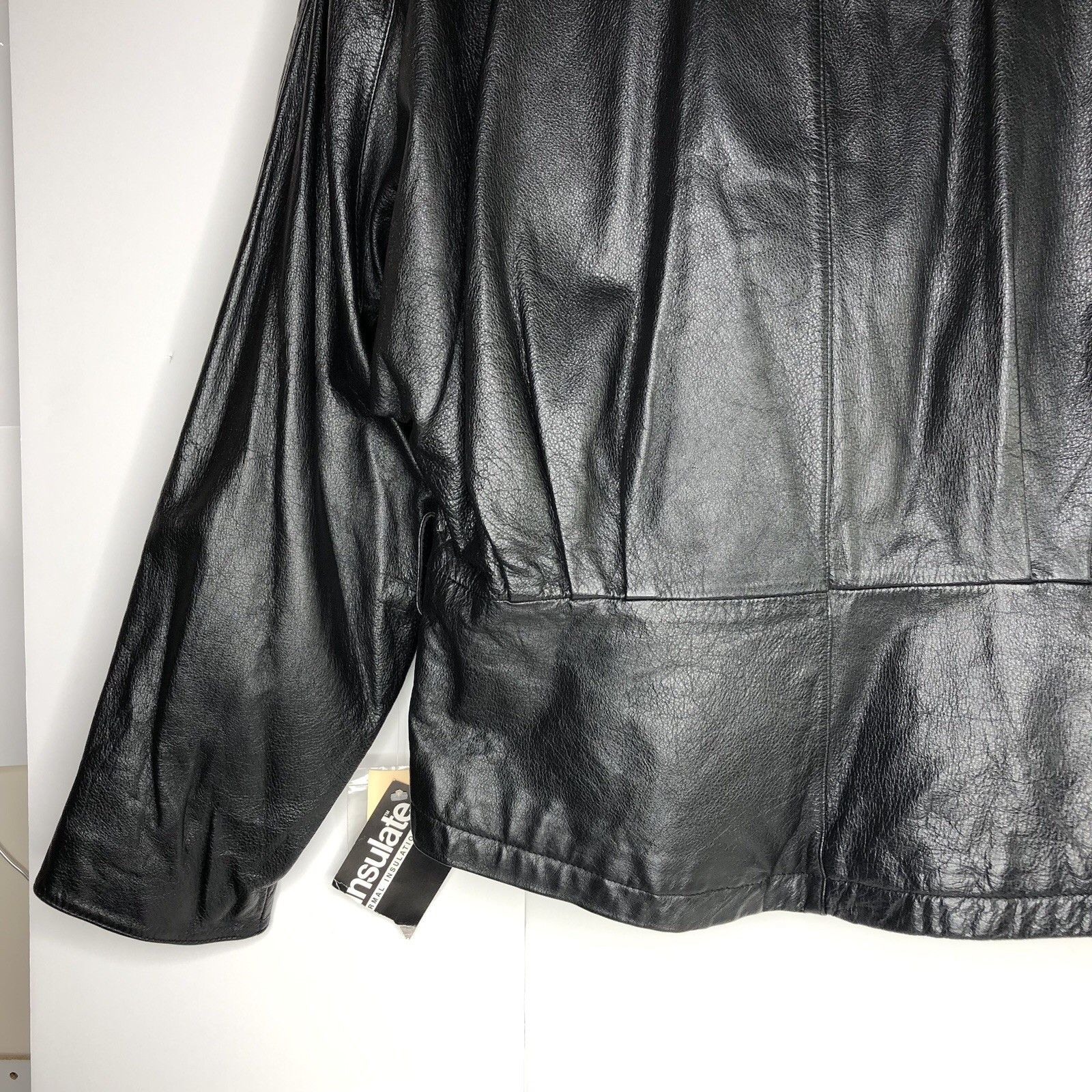 Wilson Wilsons 80s Women Black Leather Coat Jacket Sz L Insulated Size L / US 10 / IT 46 - 11 Thumbnail