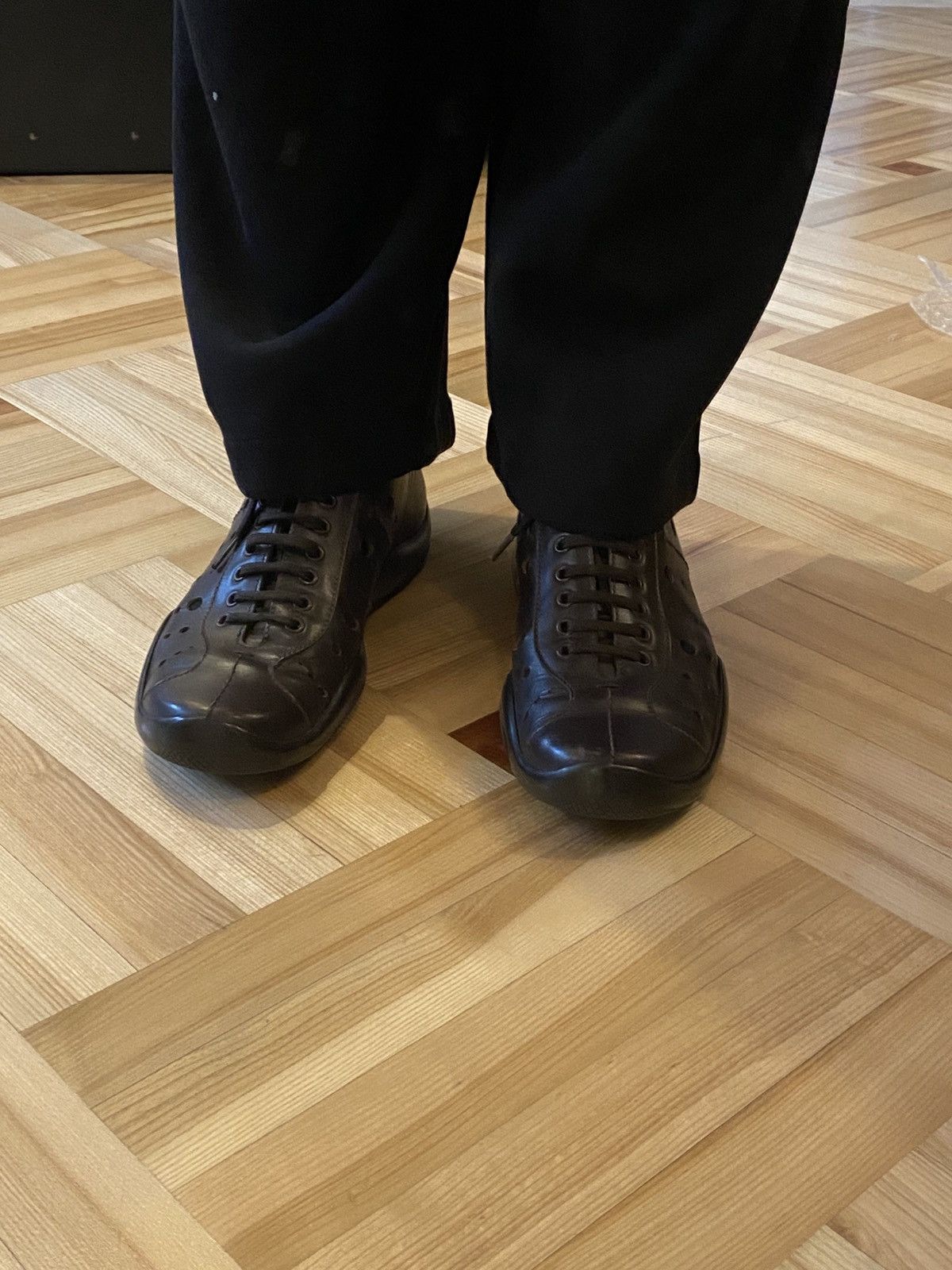 Prada Prada Sport Leather Sneakers Size US 8.5 / EU 41-42 - 4 Thumbnail