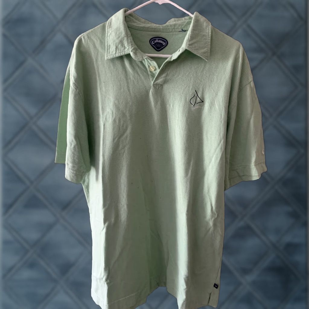 Callaway Callaway Polo Shirt Adult Large Green Golf Short Sleeve Golfer Mens Embroidered Size US L / EU 52-54 / 3 - 1 Thumbnail