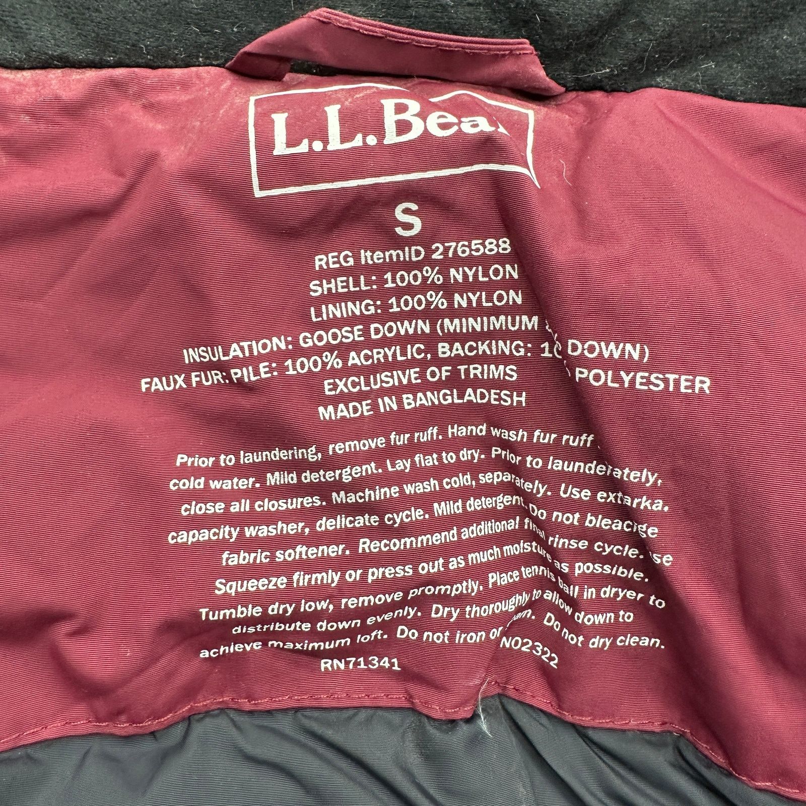 L.L. Bean LL Bean 276588 Goose Down Puffer Coat Womens Small Red Parka Size S / US 4 / IT 40 - 2 Thumbnail