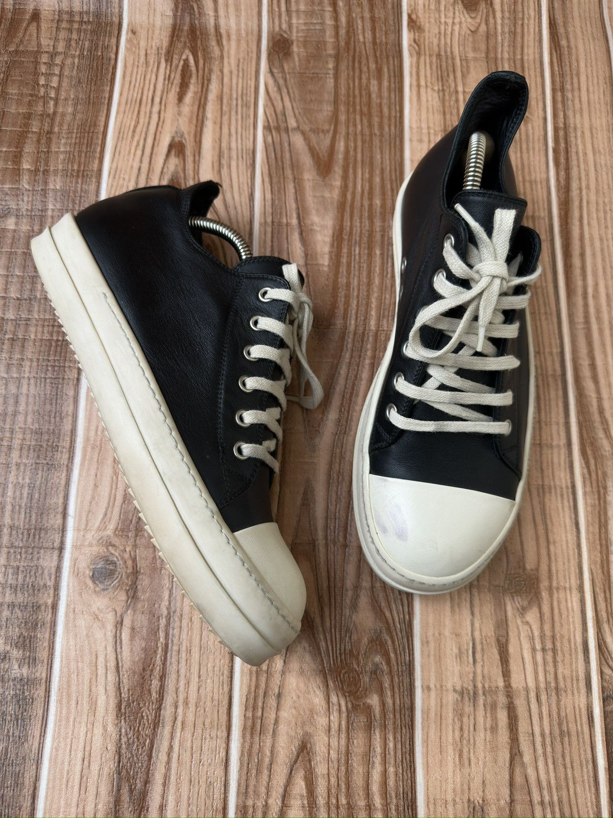 Rick Owens S/S 17 Black Milk Mainline Ramones Sneaks Size US 7 / EU 40 - 8 Thumbnail