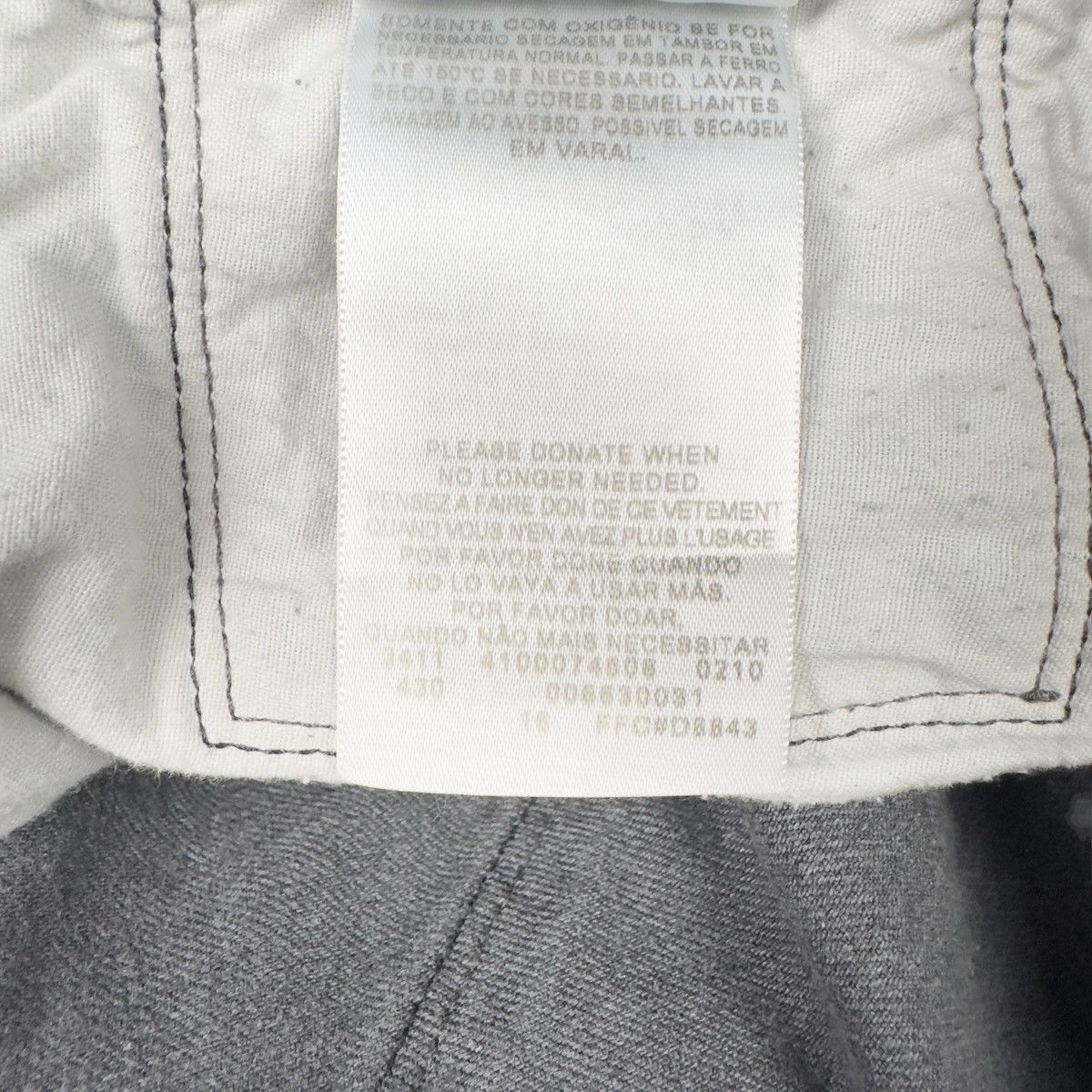 Levi's Levi's 514 Slim Straight Jeans Mens 36x34 Gray Wash Red Tab Size US 36 / EU 52 - 7 Thumbnail