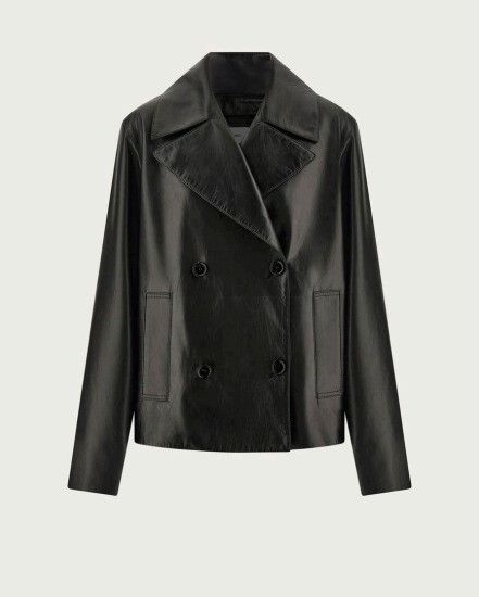 Salvatore Ferragamo o1s1rm0526 Double-breasted Blazer in Black Size M / US 6-8 / IT 42-44 - 1 Preview