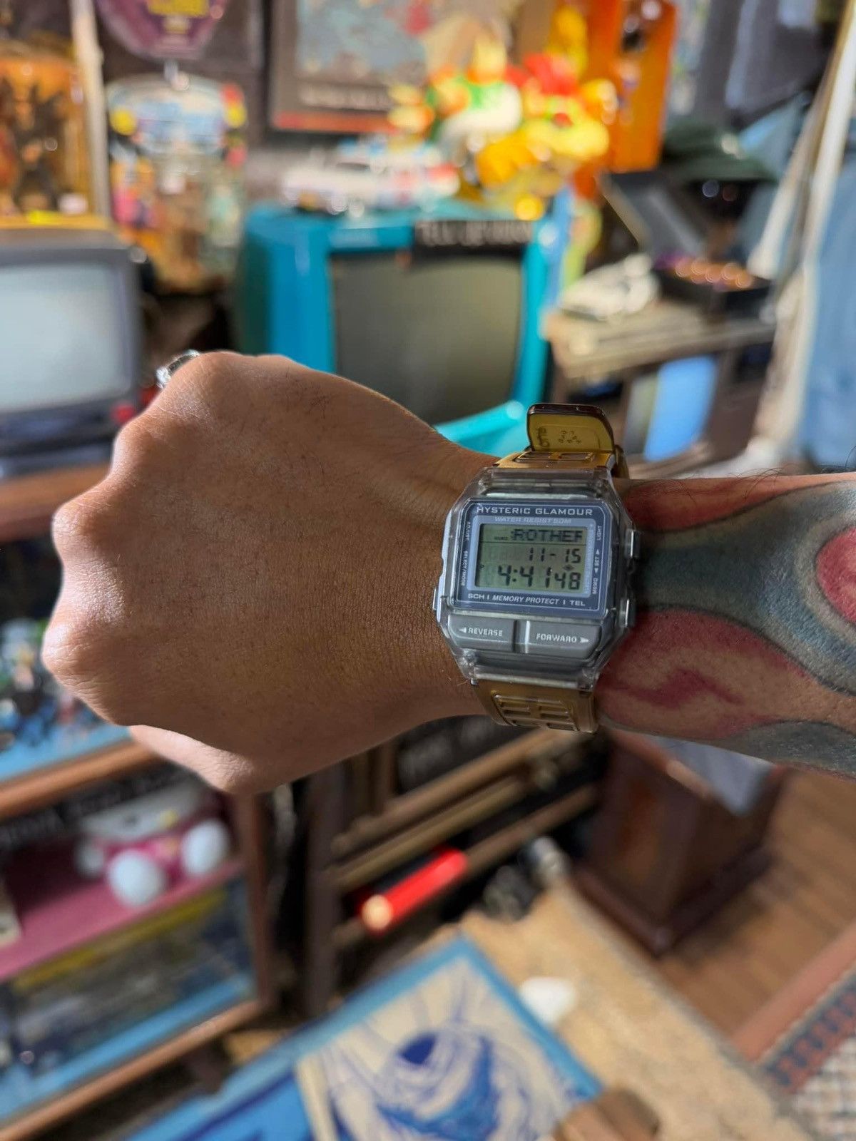 Casio Rare Vintage Casio X Hysteric Glamour DB81 Data Bank Size ONE SIZE - 2 Thumbnail