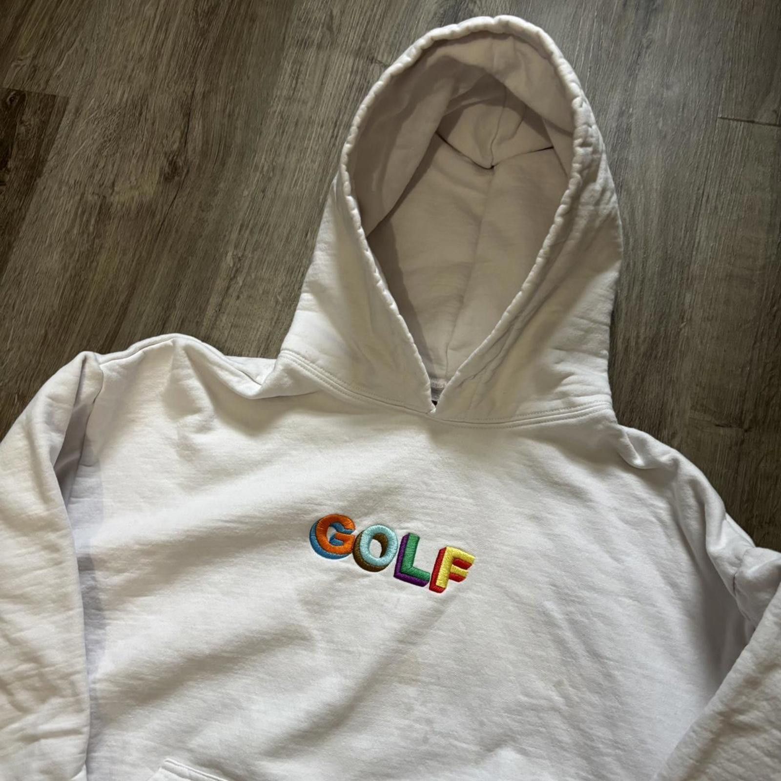 Golf le Fleur Golf Wang Tyler The Creator white hoodie multicolor le fleur Size US S / EU 44-46 / 1 - 2 Thumbnail