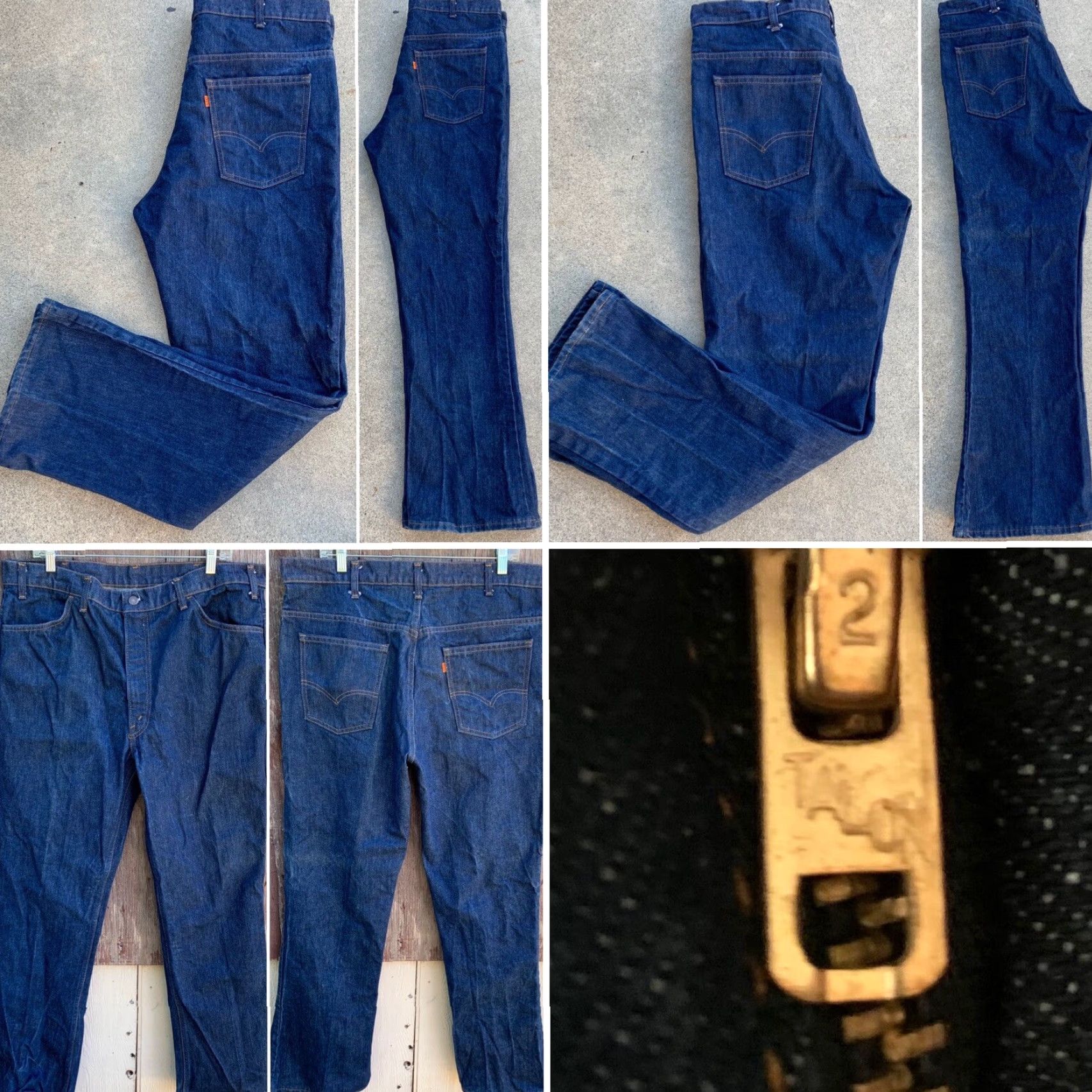 Levi's VINTAGE Levi’s 646 jeans orange tab Talon 42 zipper size 40 34 inseam 33.5 in USA Size US 40 / EU 56 - 2 Thumbnail