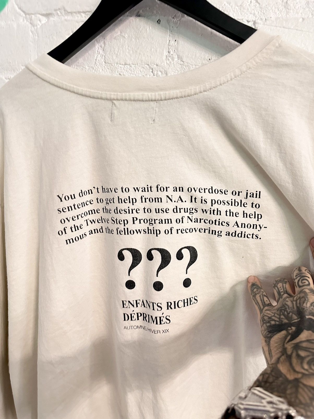 Enfants Riches Deprimes ERD NA DRUG PROBLEM ? NARCOTICS ANONYMOUS 4G Size US XL / EU 56 / 4 - 5 Thumbnail