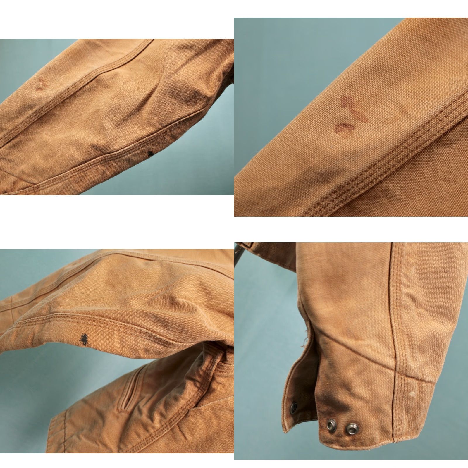 Carhartt Vintage Carhartt Work Jacket Beige Canvas 1990s 90s Interstellar Detroit Blanket Lined Men’s L Size Mens Size US L / EU 52-54 / 3 - 9 Thumbnail