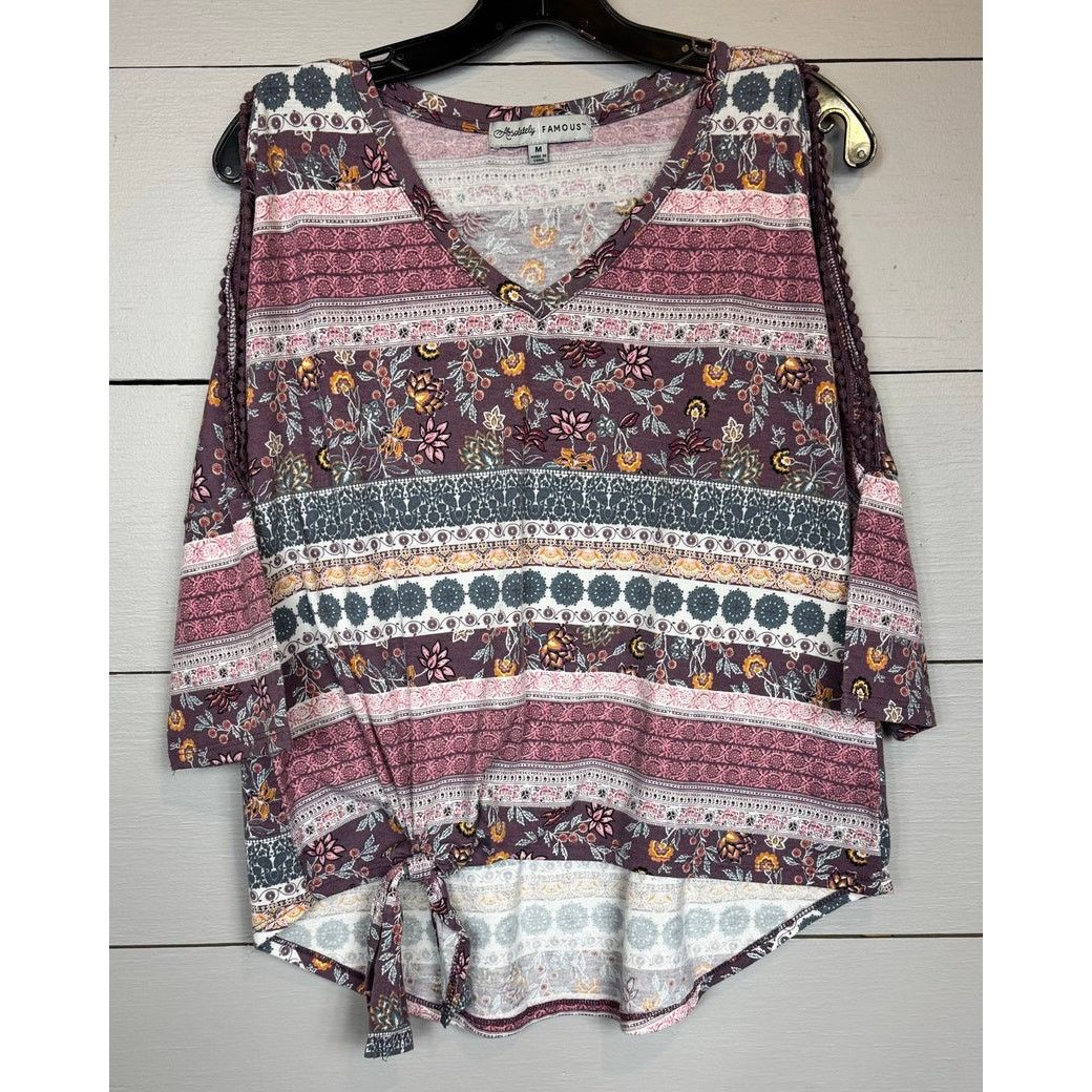 Other Absolutely Famous 3/4 Sleeve Top Women's Size Medium Size M / US 6-8 / IT 42-44 - 1 Thumbnail