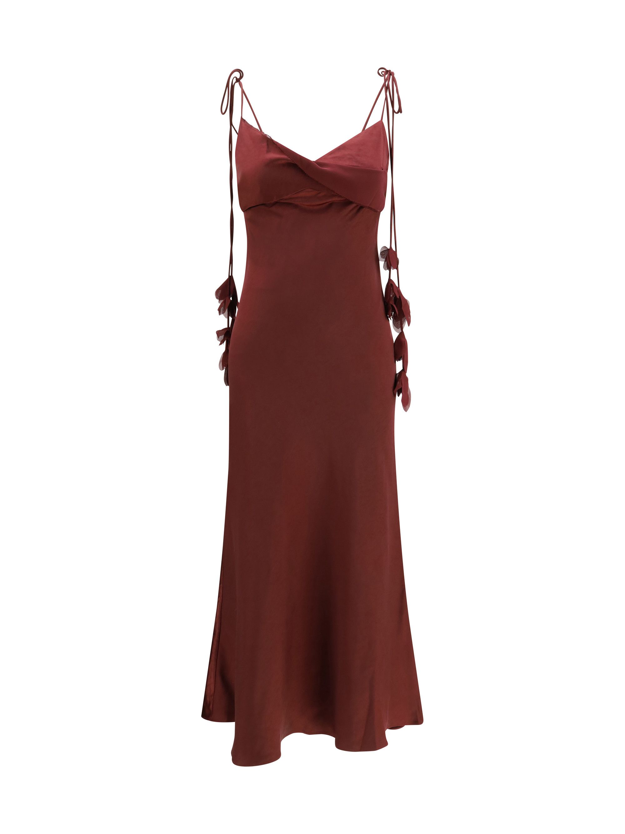 Self-Portrait Satin flower midi Dress Size M / US 6-8 / IT 42-44 - 1 Thumbnail