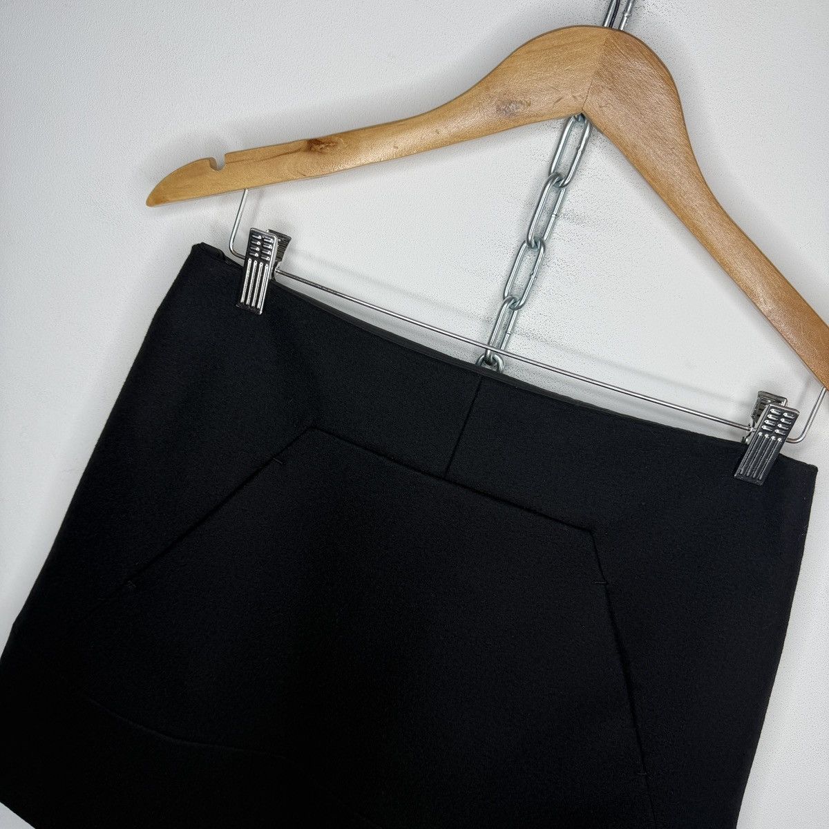 Miu Miu Miu Miu Mini Wool Skirt Black Size 28" / US 6 / IT 42 - 4 Thumbnail