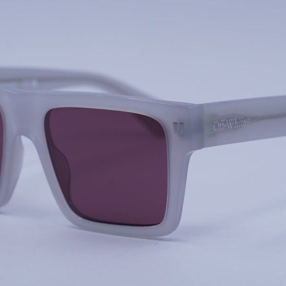 Off-White Off-White OERI109 LAWTON 0928 Sunglasses Grey Square Frame Size ONE SIZE - 8 Thumbnail