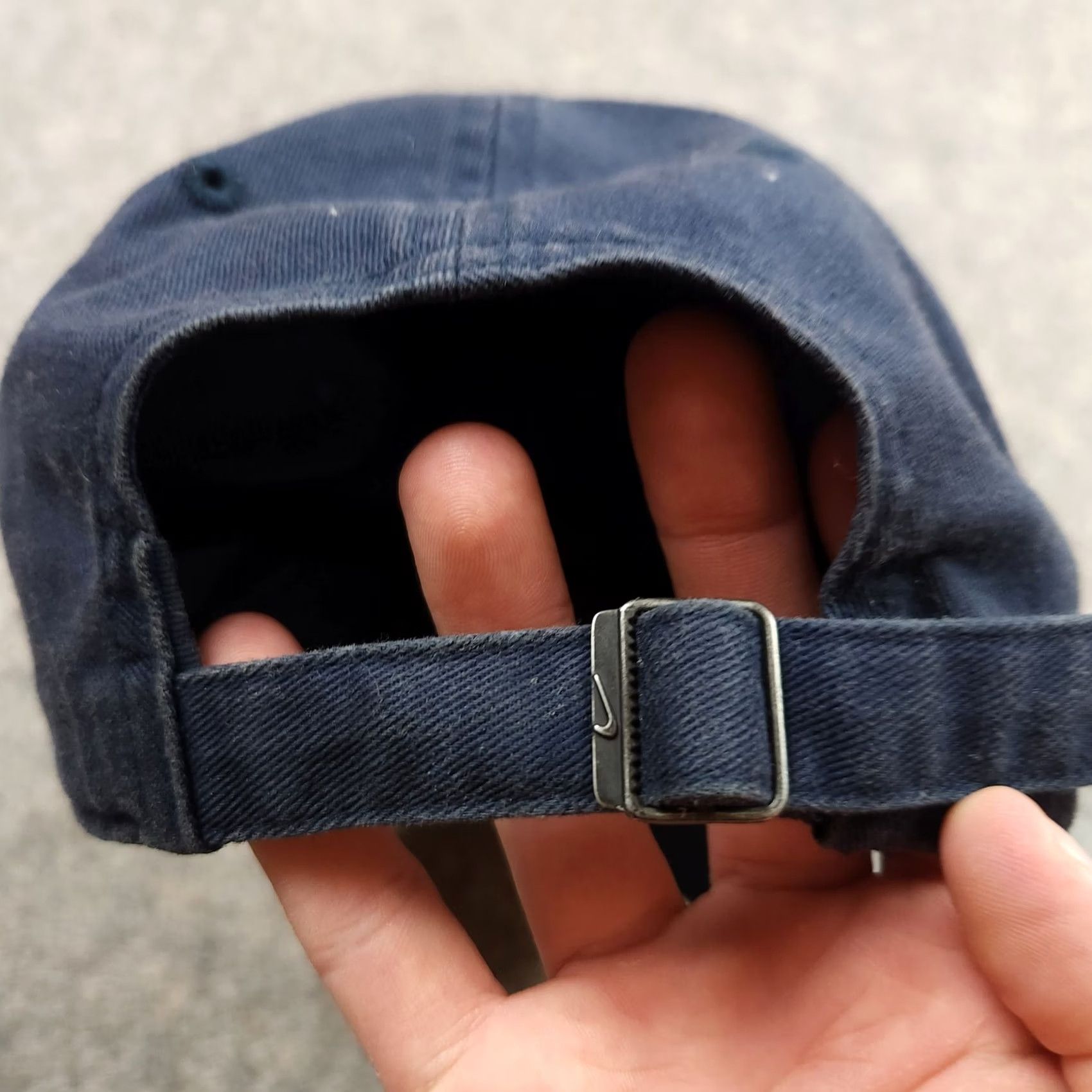 Nike Nike Hat Cap Strap Back Blue White Swoosh Logo Cotton Athletic Mens Adjustable One Size Cap Size ONE SIZE - 6 Thumbnail