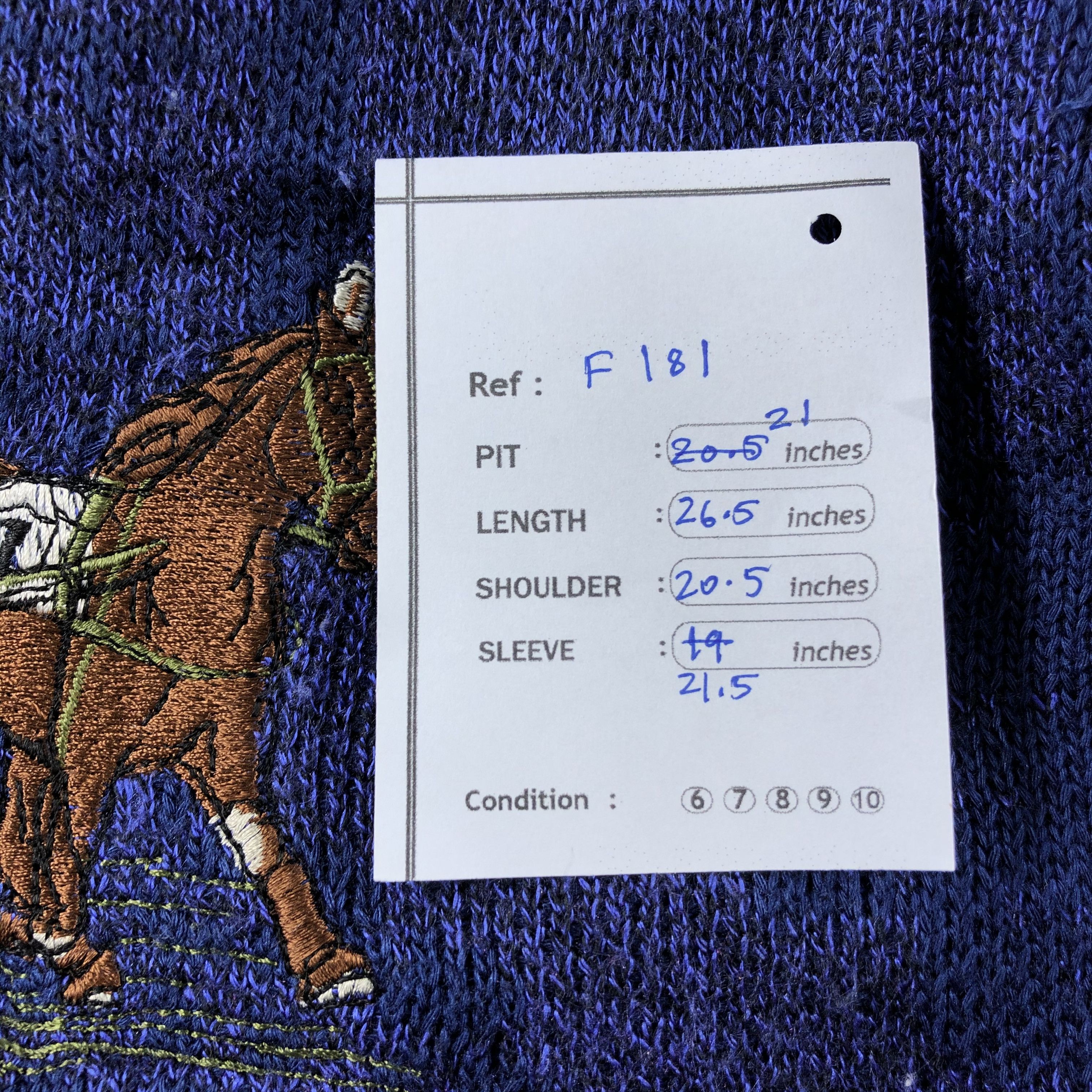 Vintage Vintage Polo Embroidered Sweatshirt Crewneck F181 Size US M / EU 48-50 / 2 - 7 Thumbnail