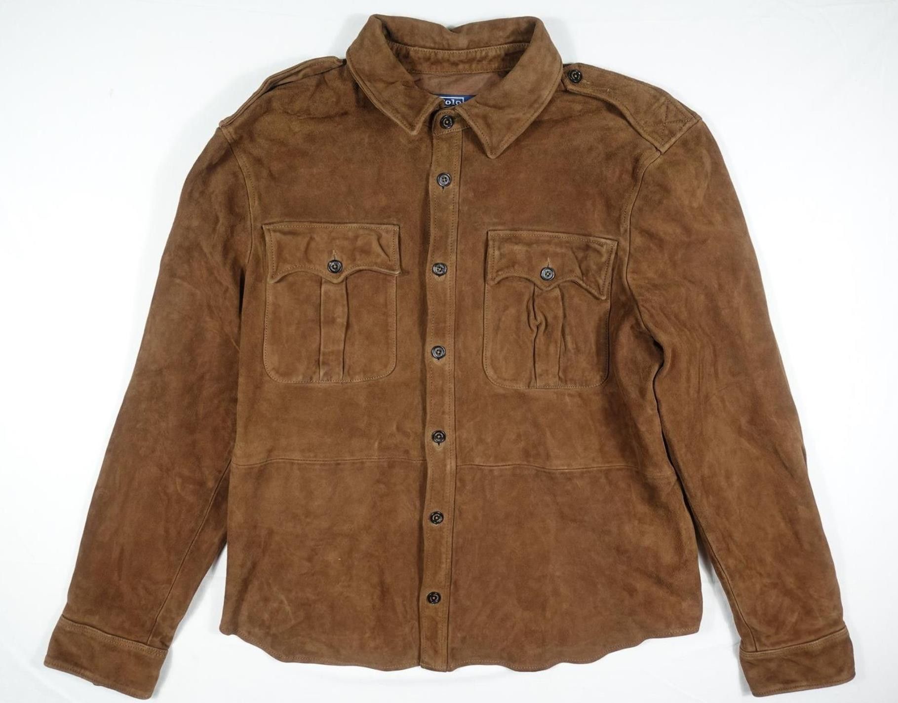Polo Ralph Lauren Polo Ralph Lauren Jacket Overshirt Leather Safari NWT S Size US S / EU 44-46 / 1 - 1 Thumbnail