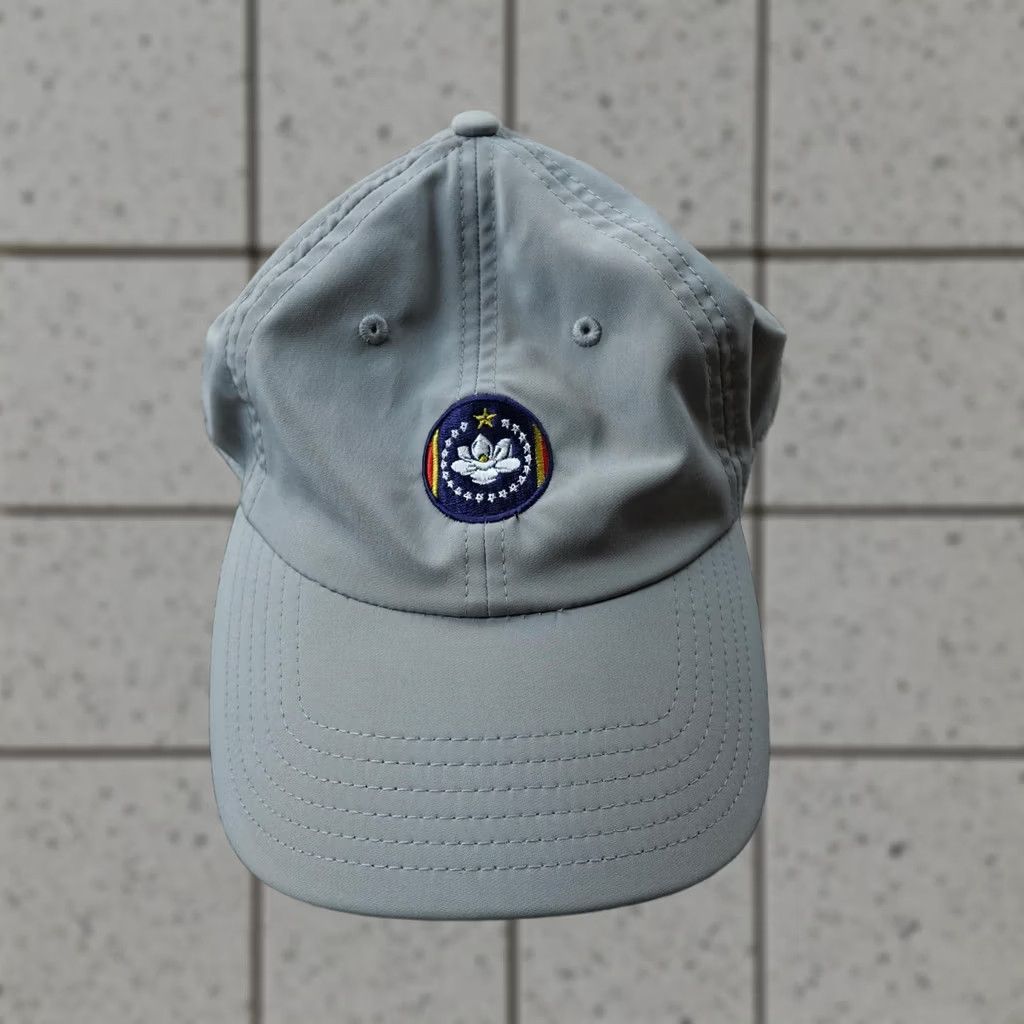 Southern Tide Southern Tide Hat Cap Mens One Size Gray Magnolia Flag Adjustable Strap Back Baseball Cap Size ONE SIZE - 1 Thumbnail