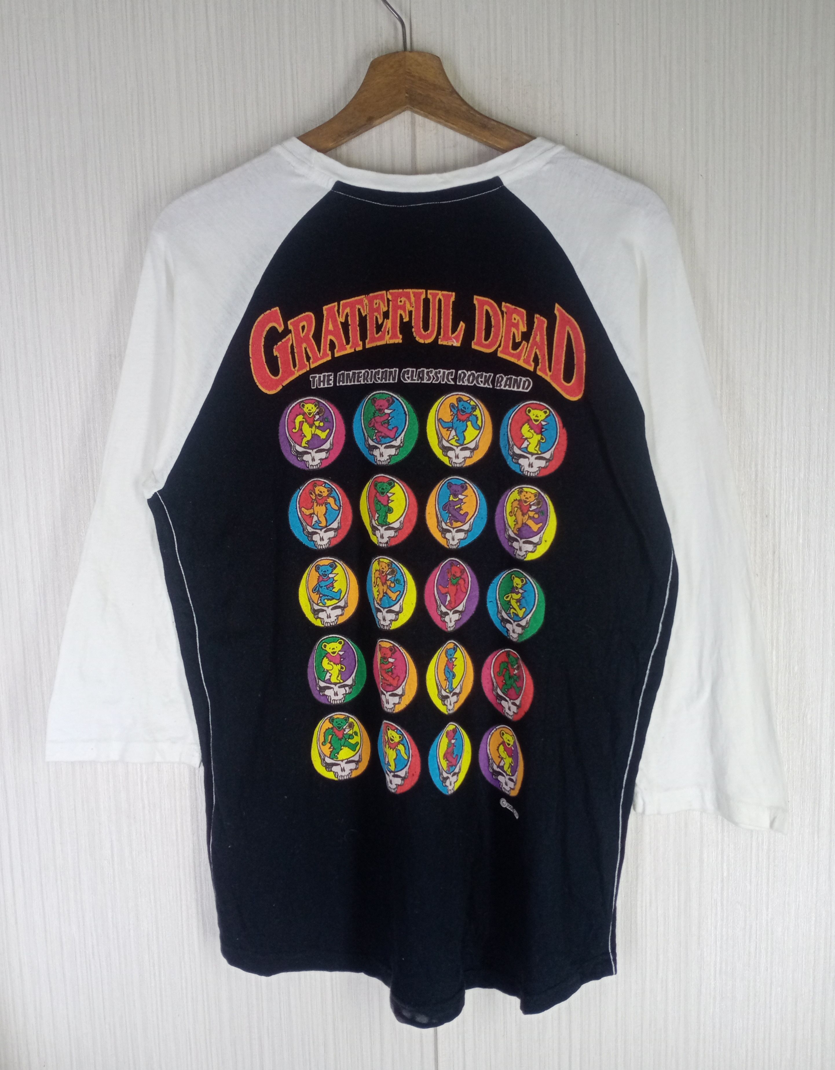 80’s 90's Grateful Dead Raglansleeve Grateful Dead band 3/4 sleeve raglan shirt - Chris Morris