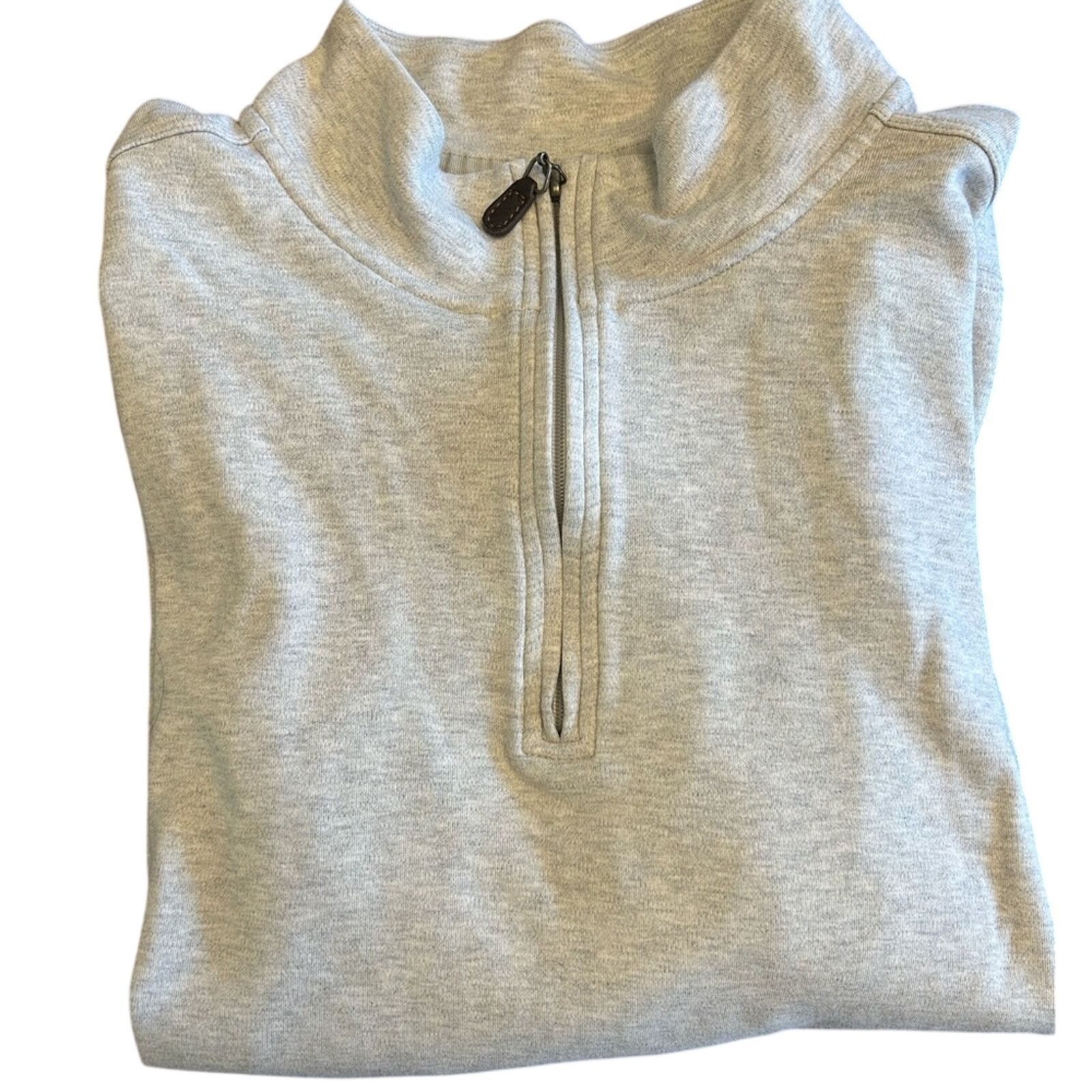 Tommy Bahama Tommy Bahama Light Gray Quarter-Zip Pullover Sweatshirt XXL Size US XL / EU 56 / 4 - 1 Thumbnail