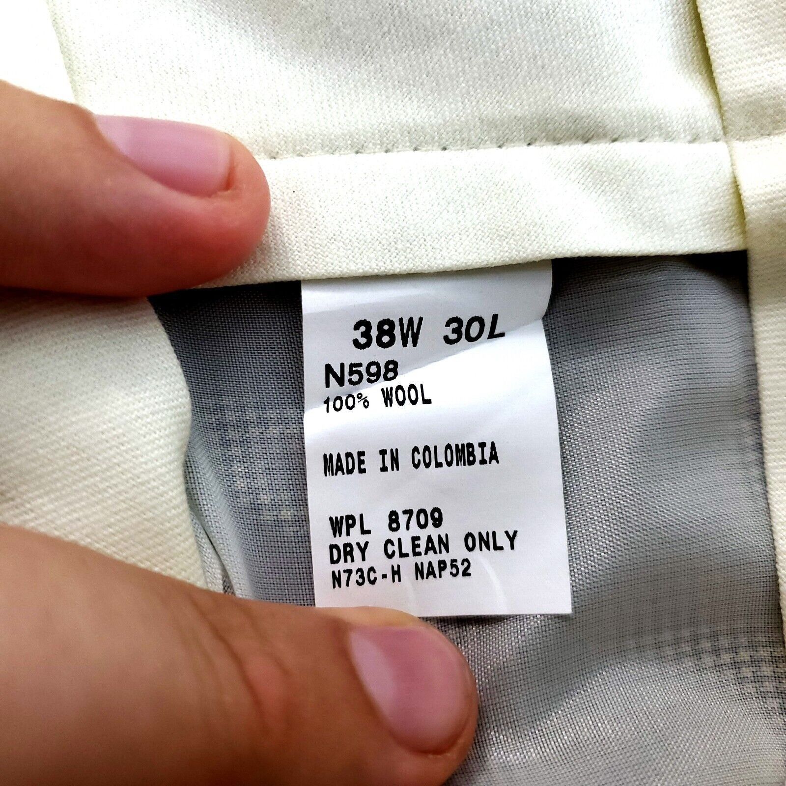Nautica NEW Nautica Brantley Lined Dress Pants Brown Tan Check Blue Size 38R - 7 Thumbnail