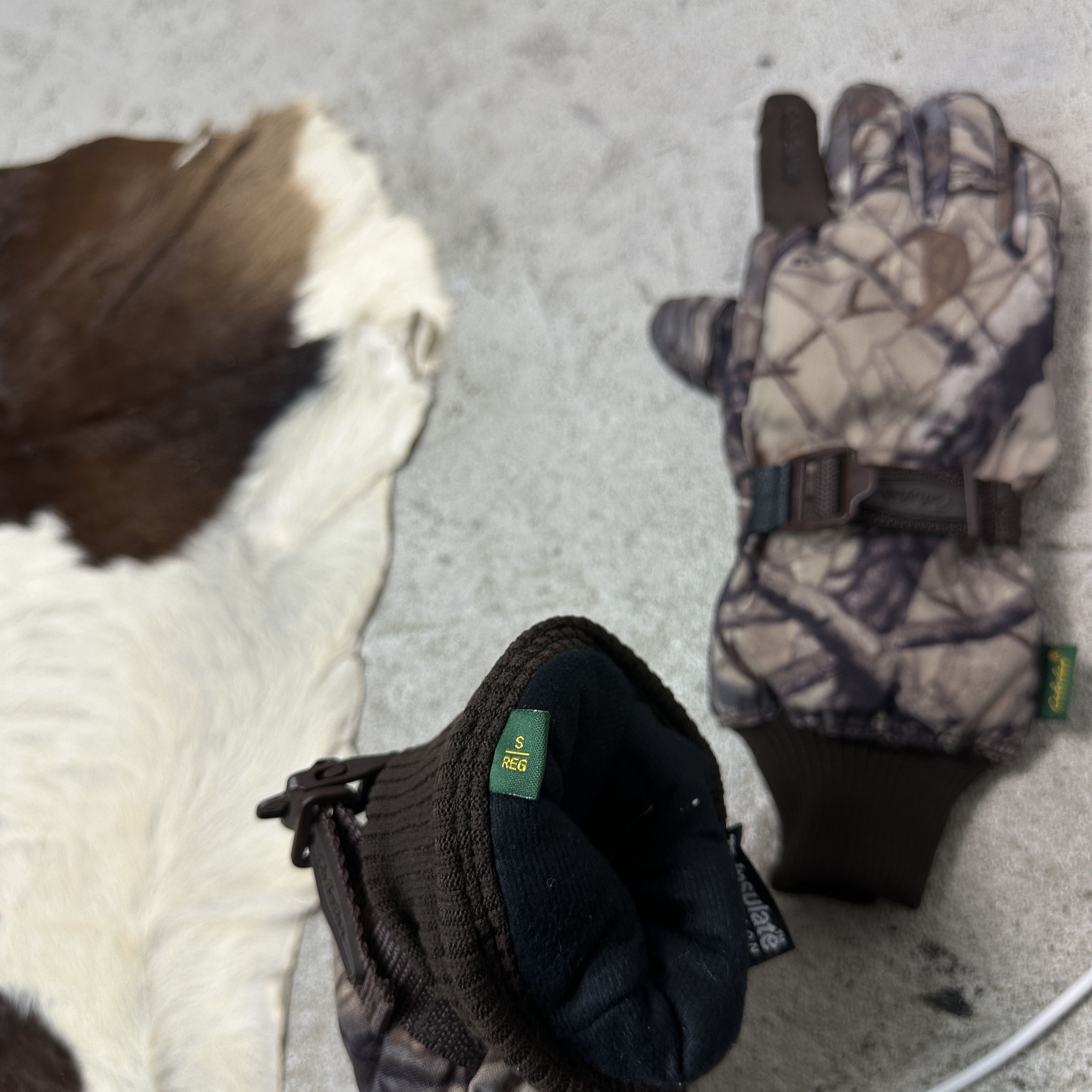 Vintage Vintage Forest Camo Outdoor Goretex Gloves Y2K Size ONE SIZE - 6 Thumbnail