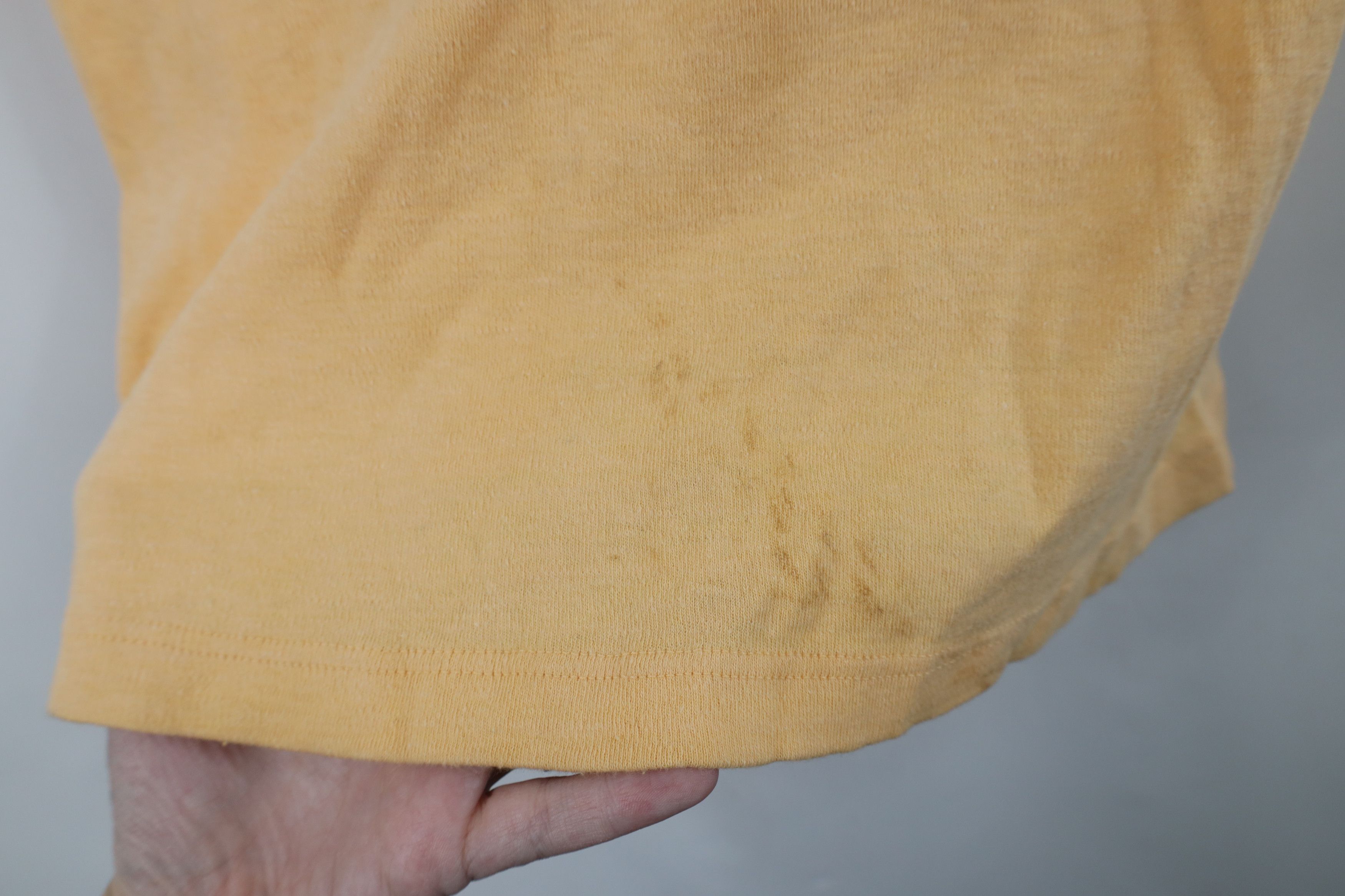 Vintage Vintage 70s 1974 Elvis Presley Ringer T-Shirt Peach Size M / US 6-8 / IT 42-44 - 7 Thumbnail