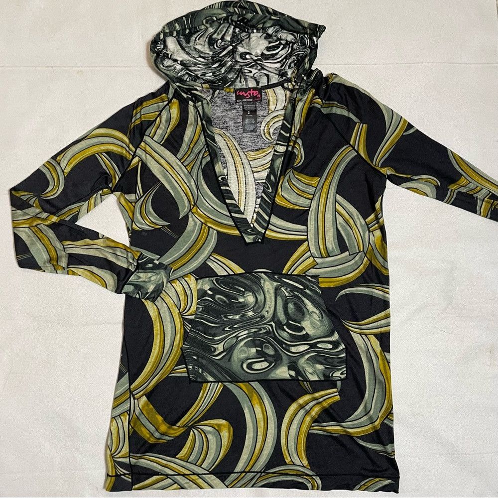 Custo Barcelona Custo Barcelona V-Neck Kangaroo Pocket Hoodie Tunic Size S Size S / US 4 / IT 40 - 5 Thumbnail