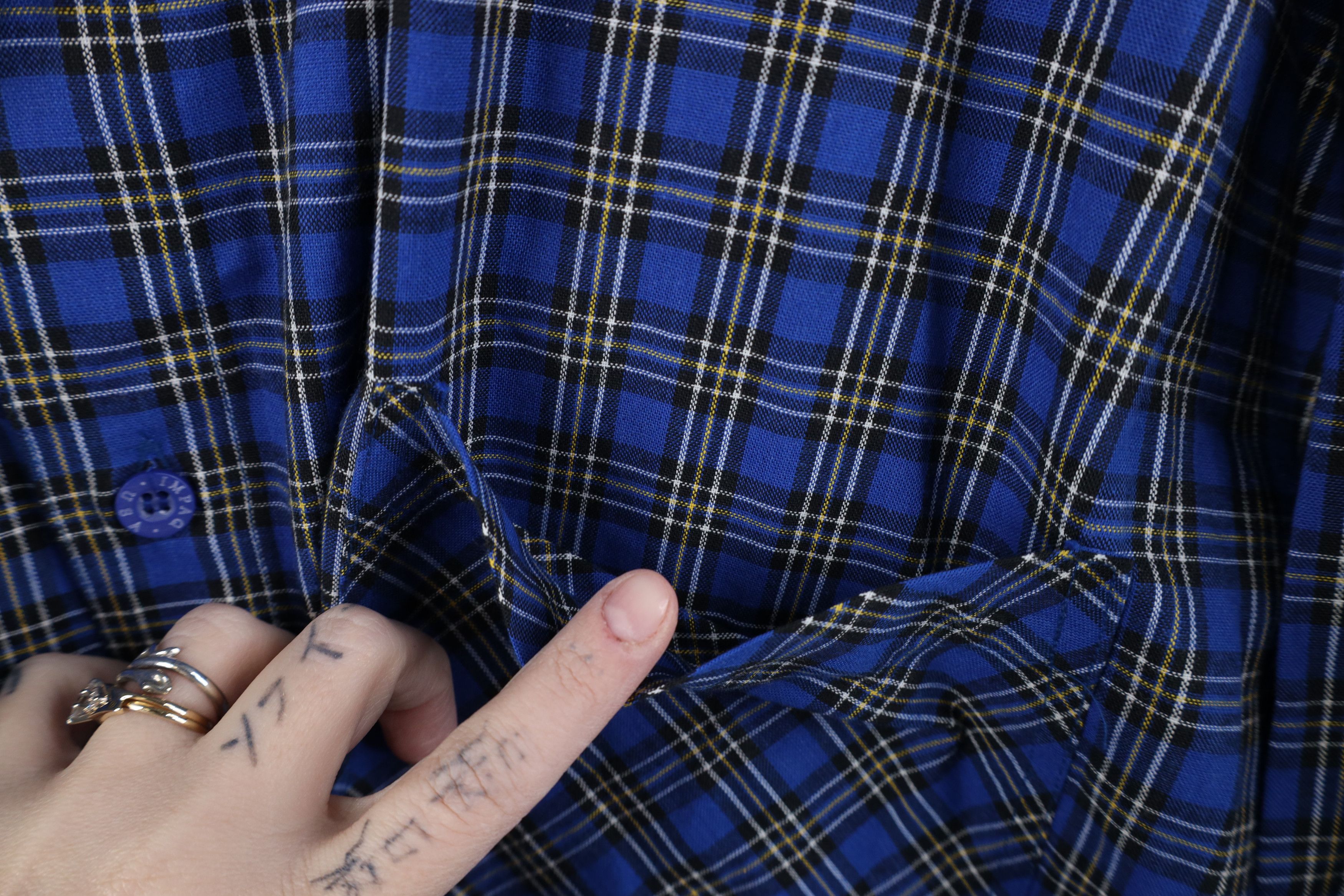 Vintage Vintage 90s Y2K Streetwear Pocket Collared Button Down Shirt Size US XXL / EU 58 / 5 - 5 Thumbnail