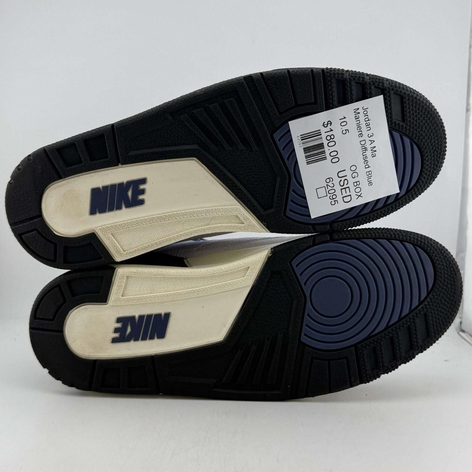 Jordan Brand Jordan 3 A Ma Maniere Diffused Blue 10.5 Used OG Box Size US 10.5 / EU 43-44 - 6 Thumbnail
