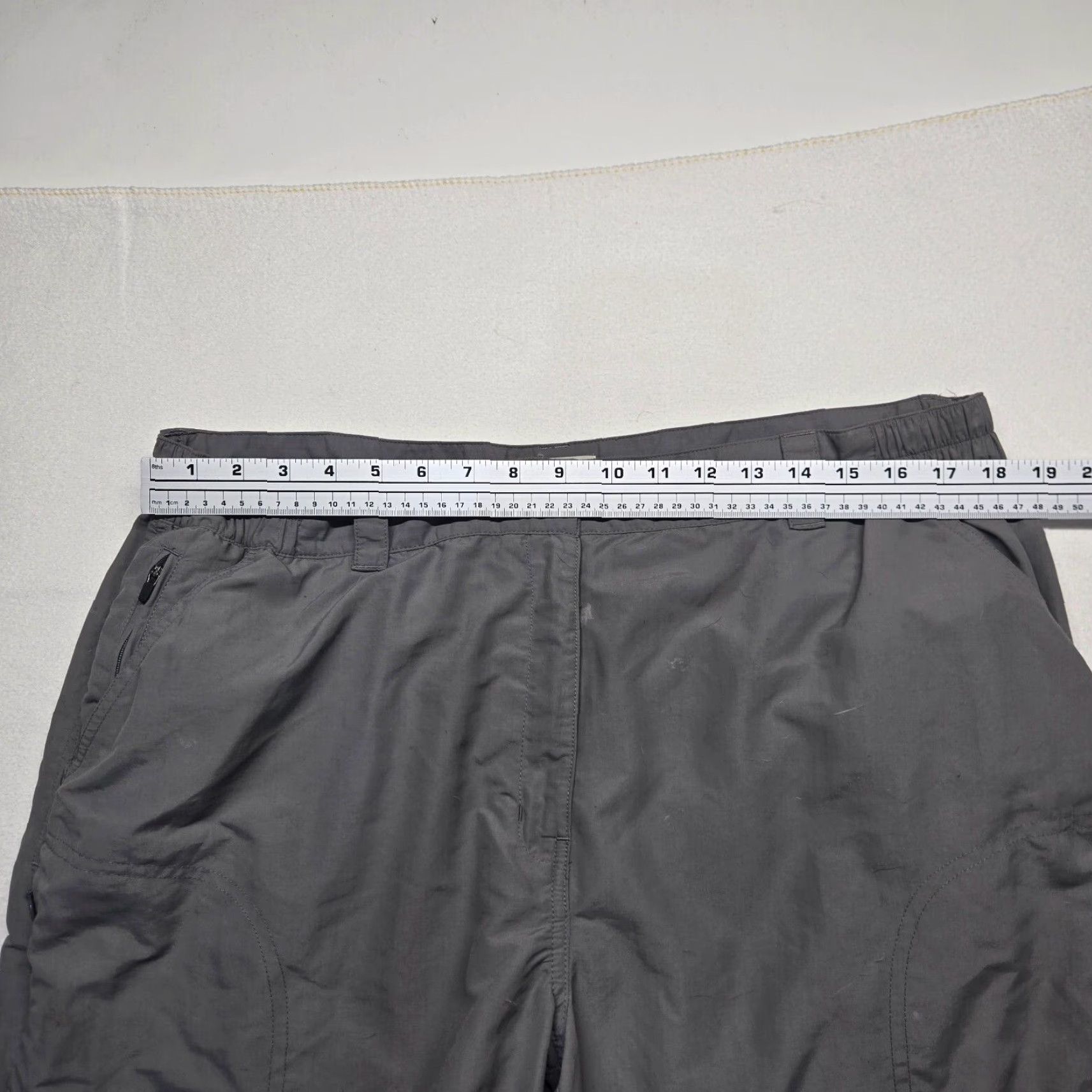 Vintage L.L. Bean Women's Convertible Cargo Pants Zip Off Shorts Gray Adult Large Size 36" / US 14 / IT 50 - 5 Thumbnail