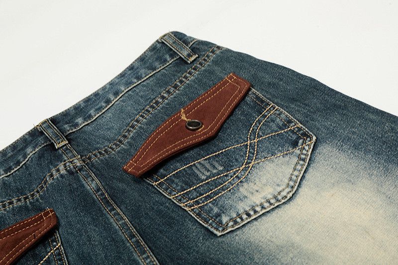 Vintage American retro washed wide-leg jeans for men Size US 32 / EU 48 - 4 Thumbnail
