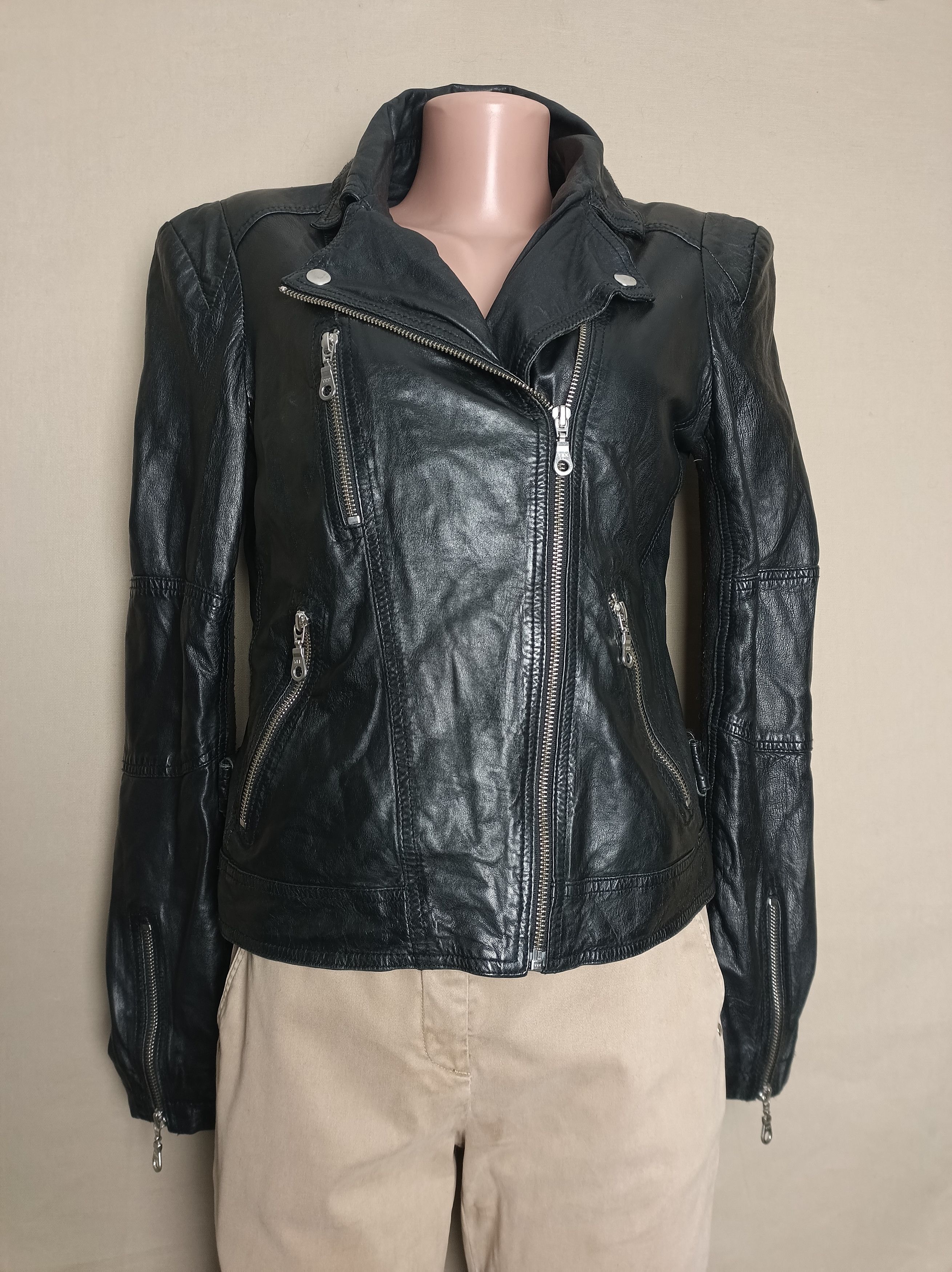 Whistles WHISTLES Leather Biker Jacket Black Womens US8 EU40 Size M / US 6-8 / IT 42-44 - 1 Thumbnail