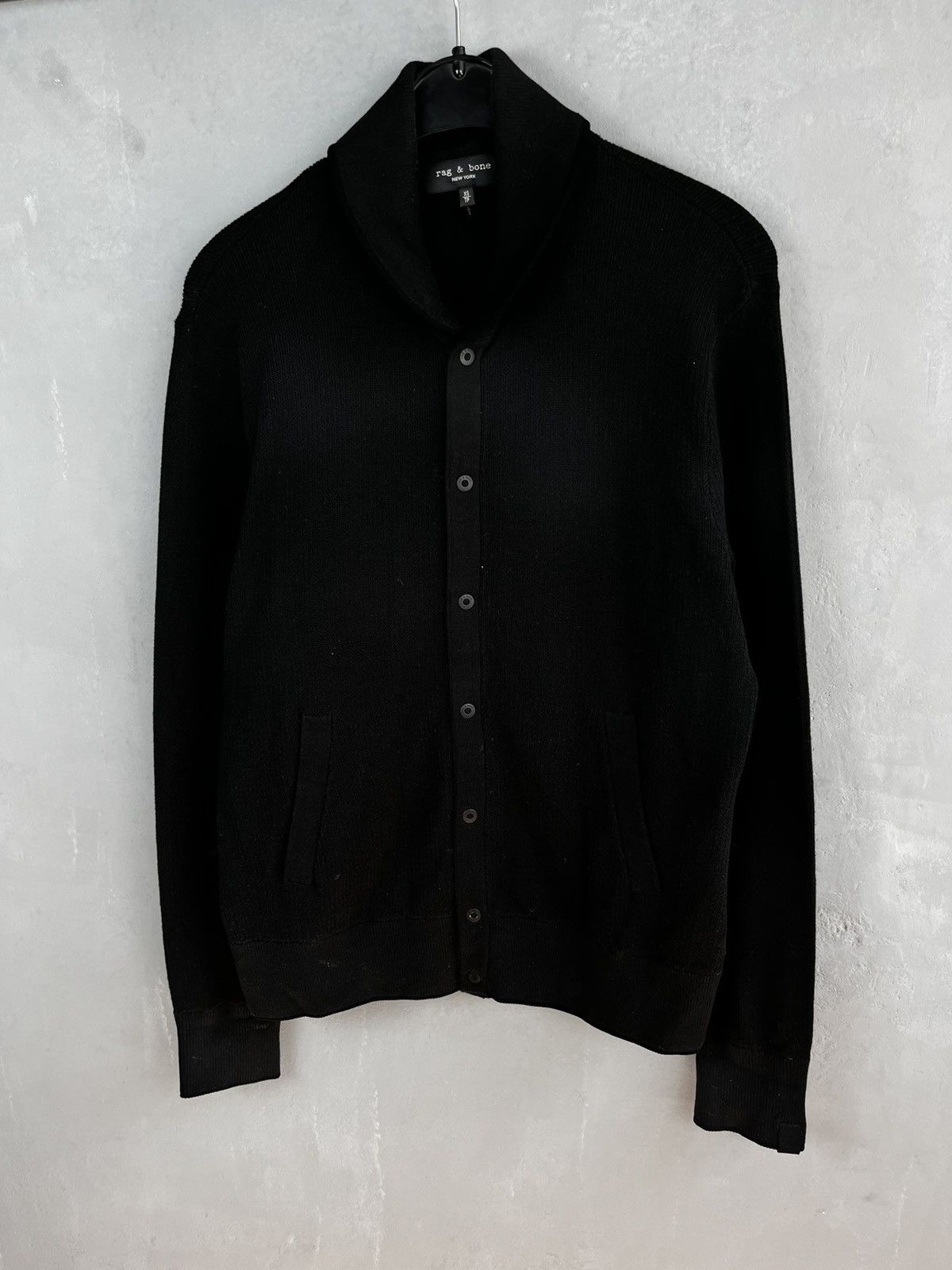 Rag & Bone Rag & Bone Cardiff Shawl Cardigan in Black Size US XS / EU 42 / 0 - 1 Thumbnail