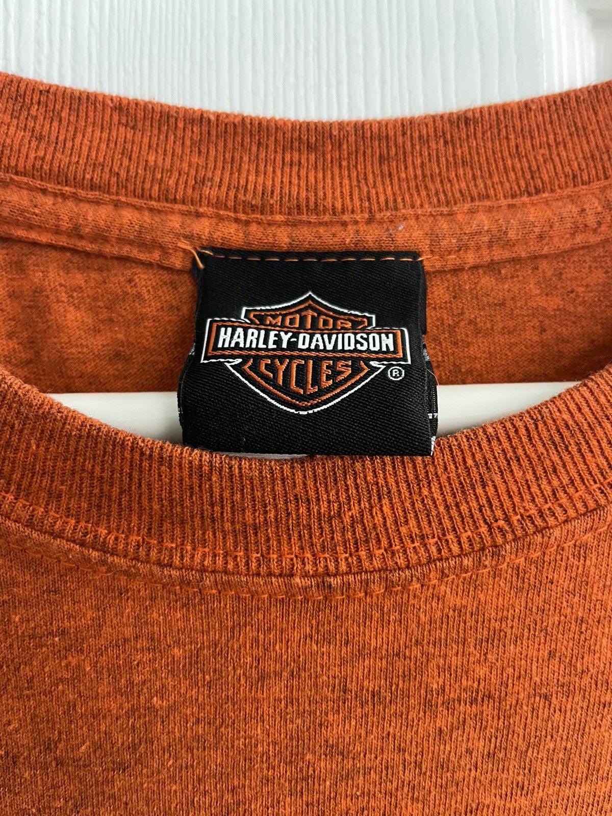 Harley Davidson Harley Davidson Miami Beach Florida Orange Tshirt Size US XL / EU 56 / 4 - 5 Thumbnail