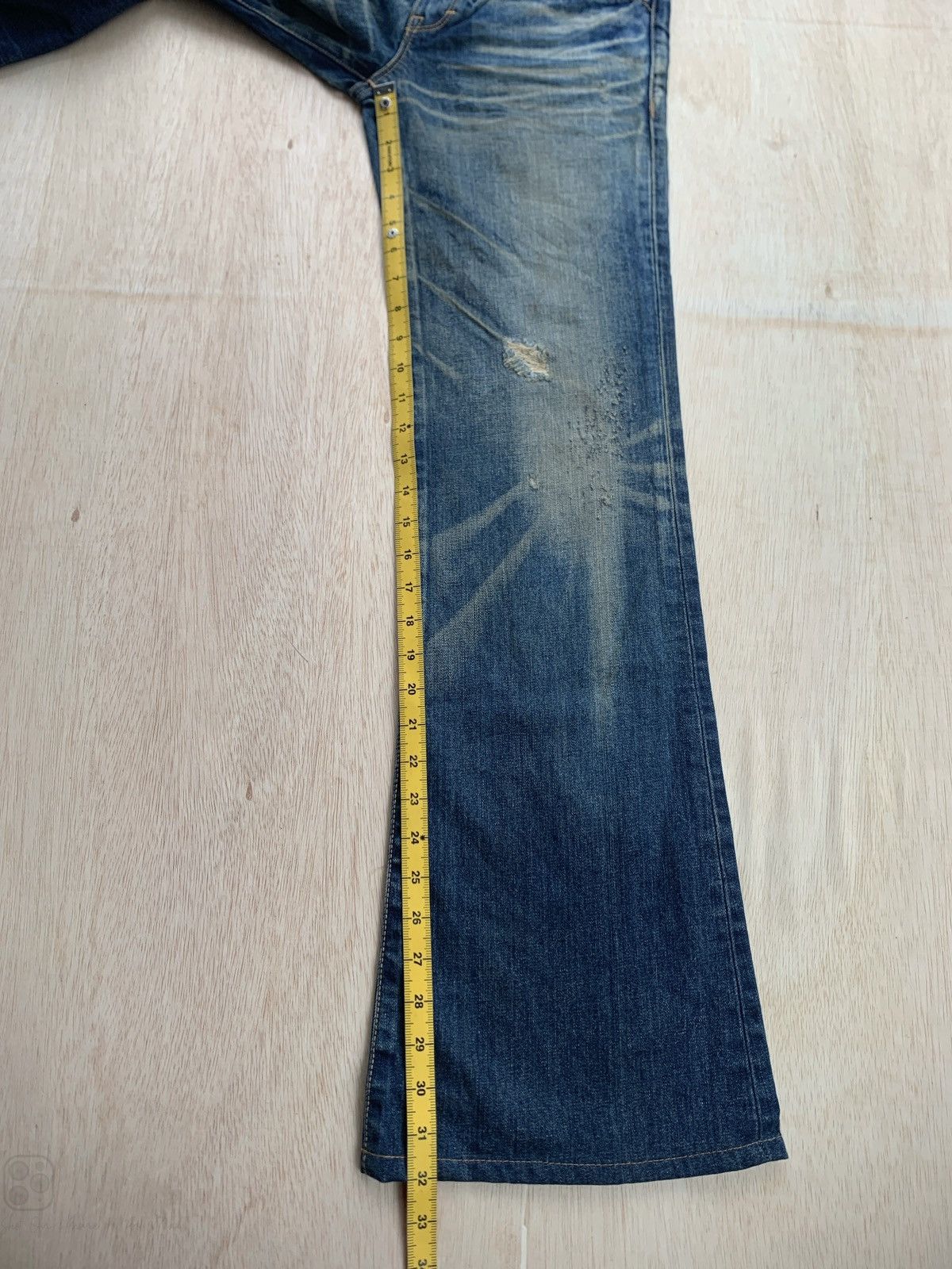 Hysteric Glamour × If Six Was Nine × Japanese Brand Flare Jeans Vintage By Stooge Denim Bootcut Size US 30 / EU 46 - 13 Thumbnail
