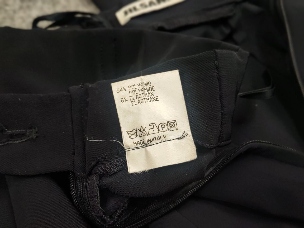 Jil Sander Vintage Jil Sander Woman Polyamide Dark blue ankle Zip Pants Size 40" / US 18 - 14 Thumbnail