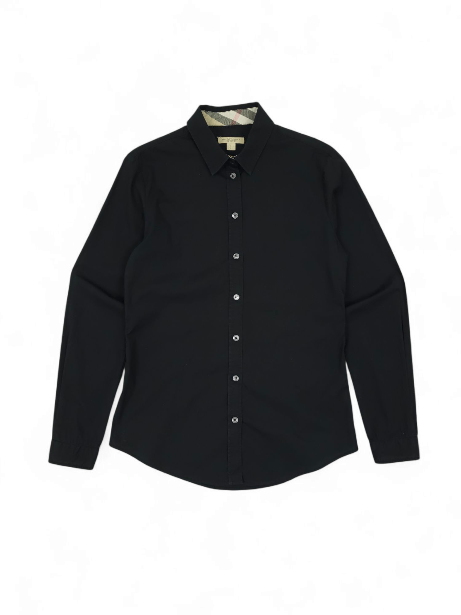 Burberry 💎 Vintage Burberry Brit Nova Check Black Button Up Shirt Size S / US 4 / IT 40 - 1 Thumbnail