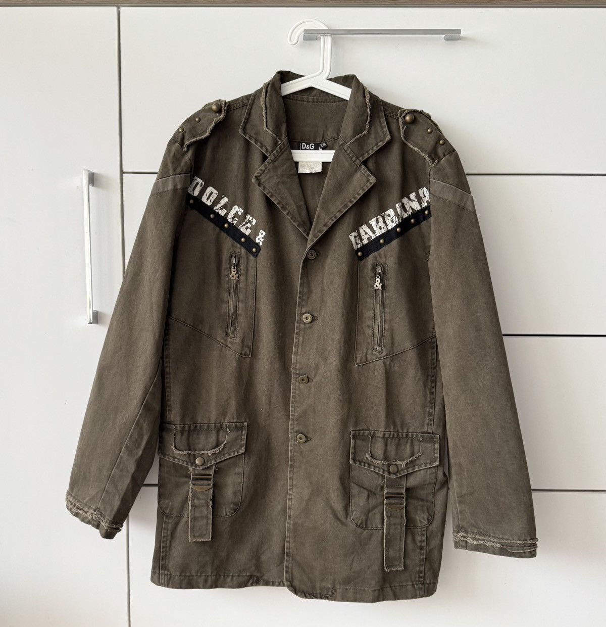 Dolce & Gabbana D&G 2000s Multi-Pocket Cargo Nylon Padded