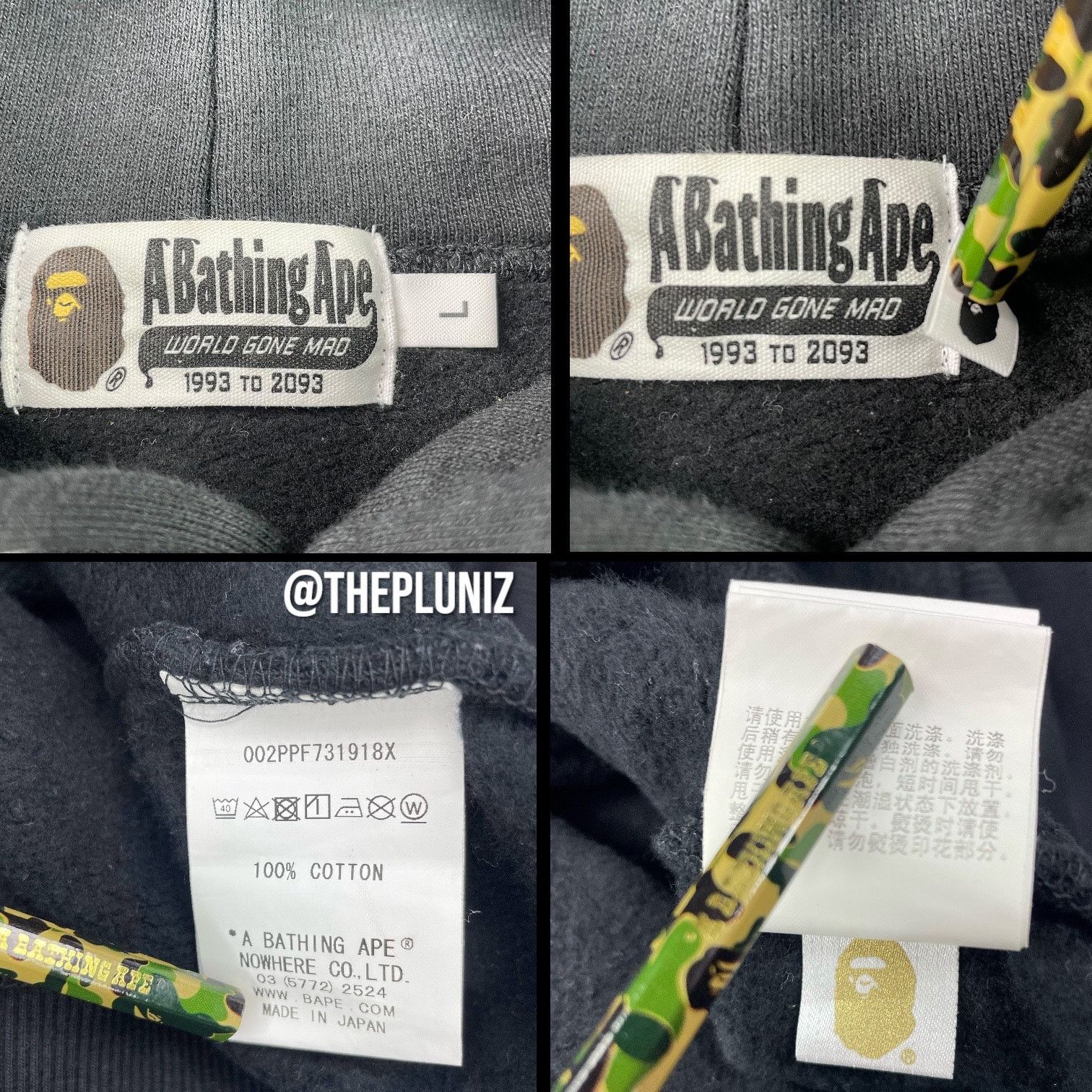 Bape BAPE x Pusha T Baby Milo Pullover Hoodie Size US L / EU 52-54 / 3 - 8 Thumbnail