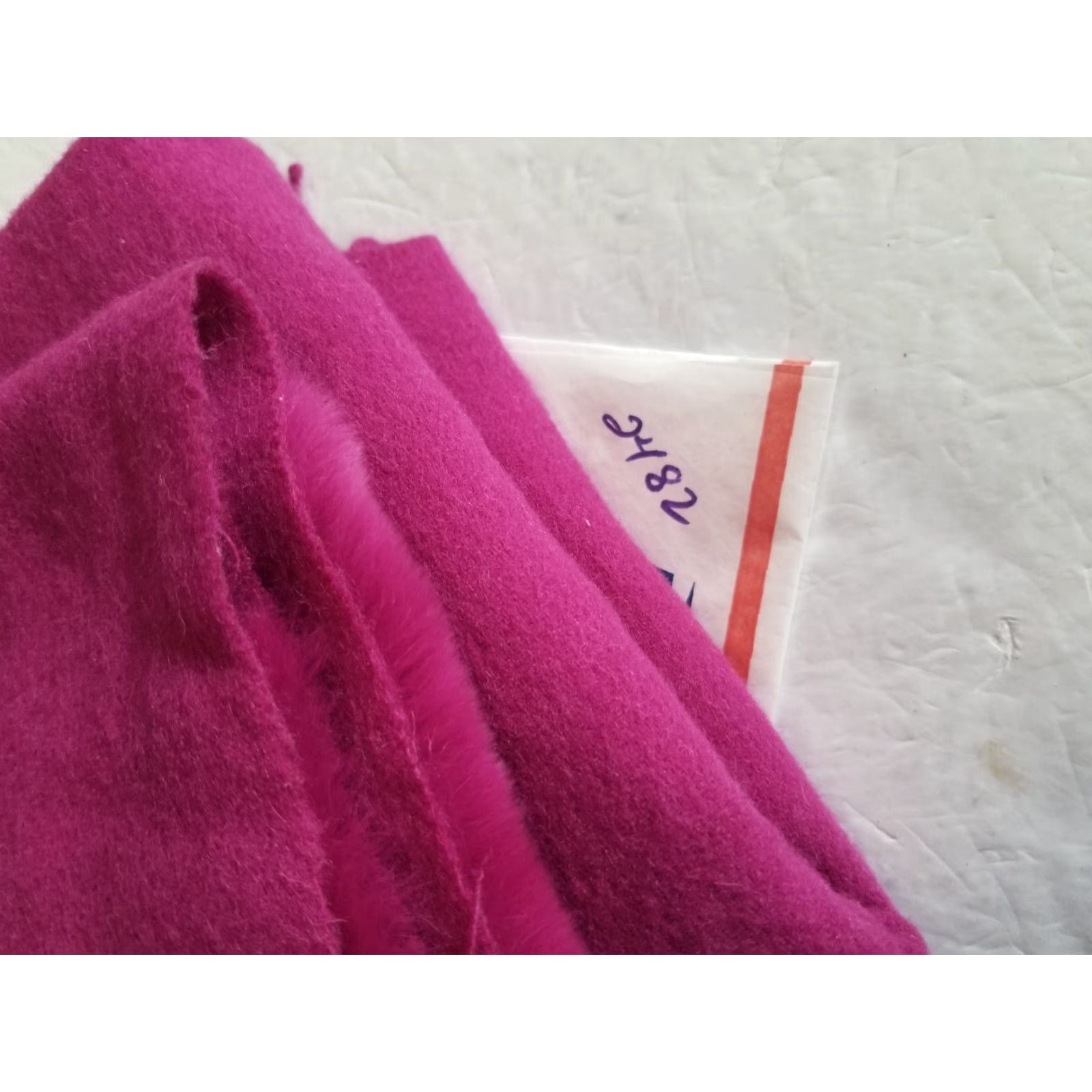 Vintage MYFENO MILANO ITALY Soft 100% Wool Rabbit Fur Wrap Shwal Blanket Pink Luxurious Blanket/Shawl/Scarf Women Pink Rose Knit Womens Size ONE SIZE - 8 Thumbnail