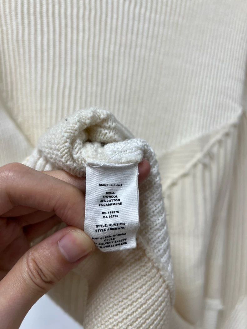 Helmut Lang HELMUT LANG Cashmere double layer eroded knit sweater Size L / US 10 / IT 46 - 8 Thumbnail
