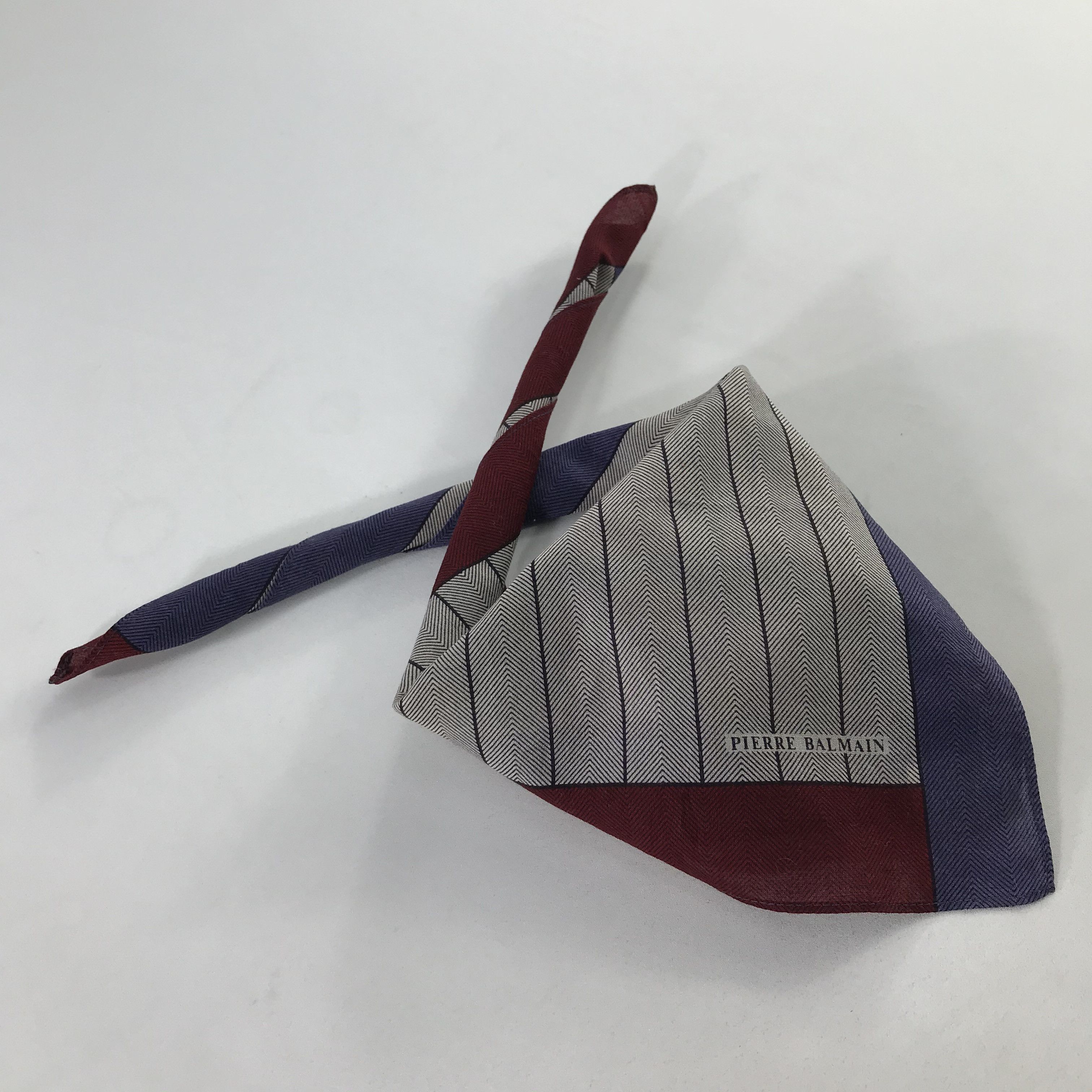Pierre Balmain × Vintage Pierre Balmain Bandana / Handkerchief / Neckerchief - S1097 Size ONE SIZE - 4 Thumbnail