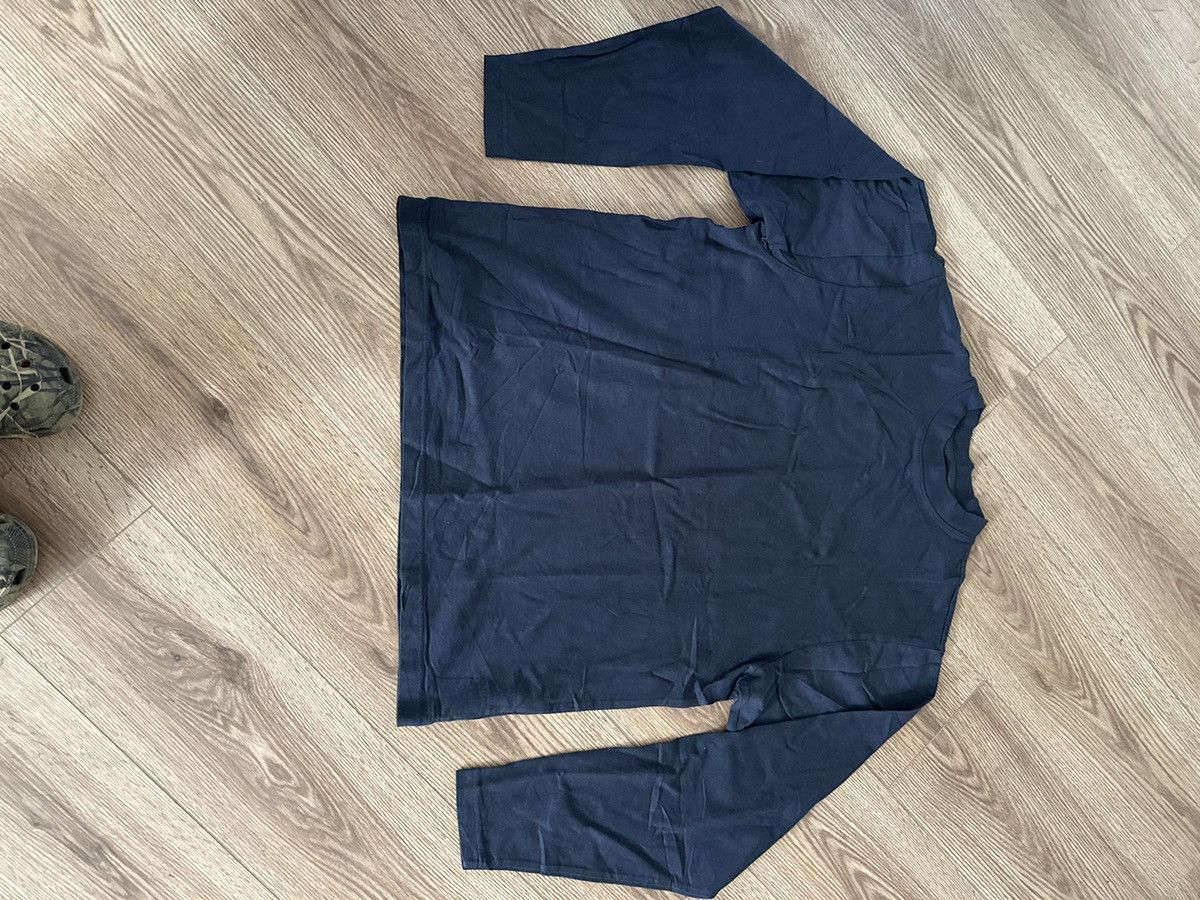 Balenciaga × Gap × Kanye West Yeezy Gap Long Sleeve T-Shirt Navy Blue (SIZE MEDIUM) Size US M / EU 48-50 / 2 - 1 Thumbnail