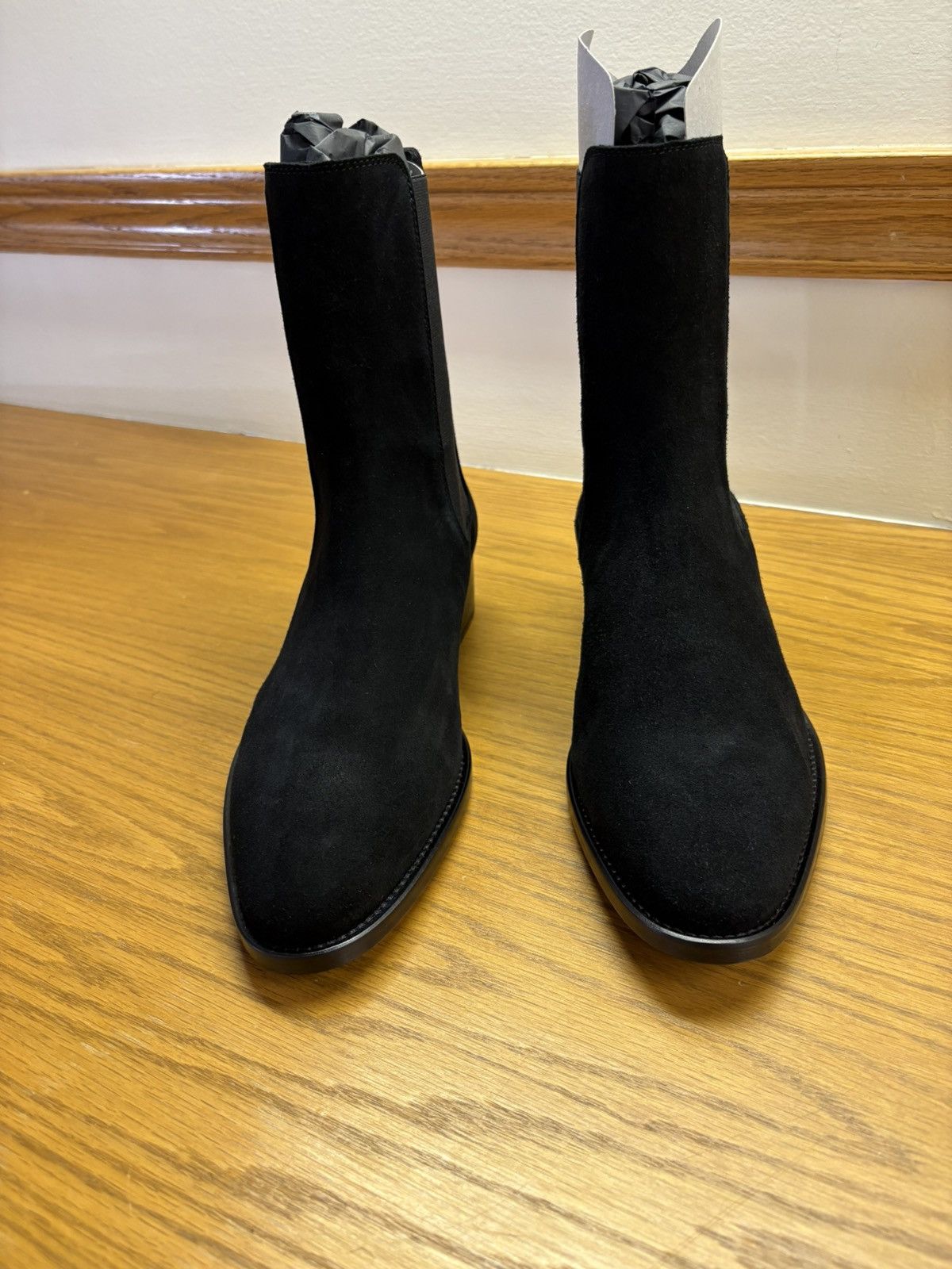 From The First Stefano 40mm Short Chelsea Boot - Black Suede Size US 9 / EU 42 - 3 Thumbnail